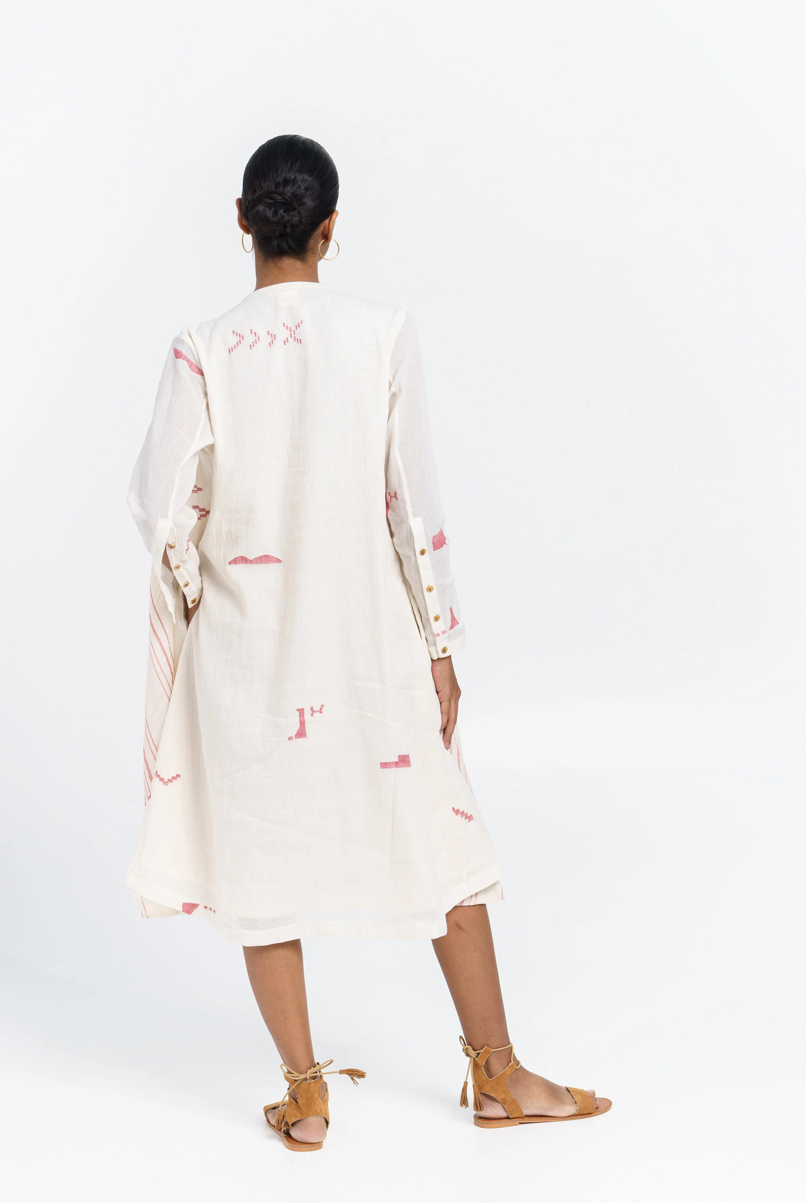 A-line fluid midi dress