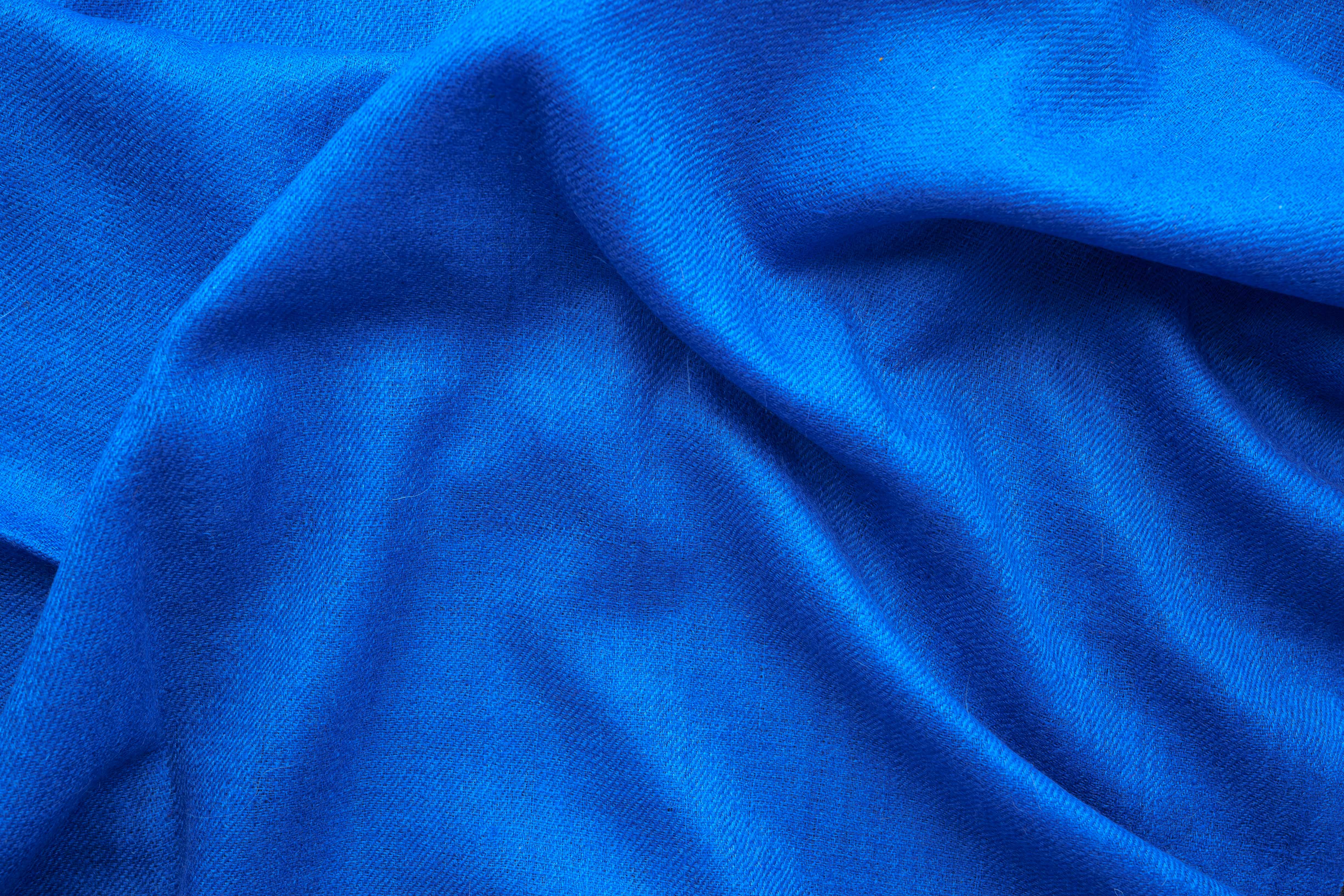 Moroccon blue cashmere stole