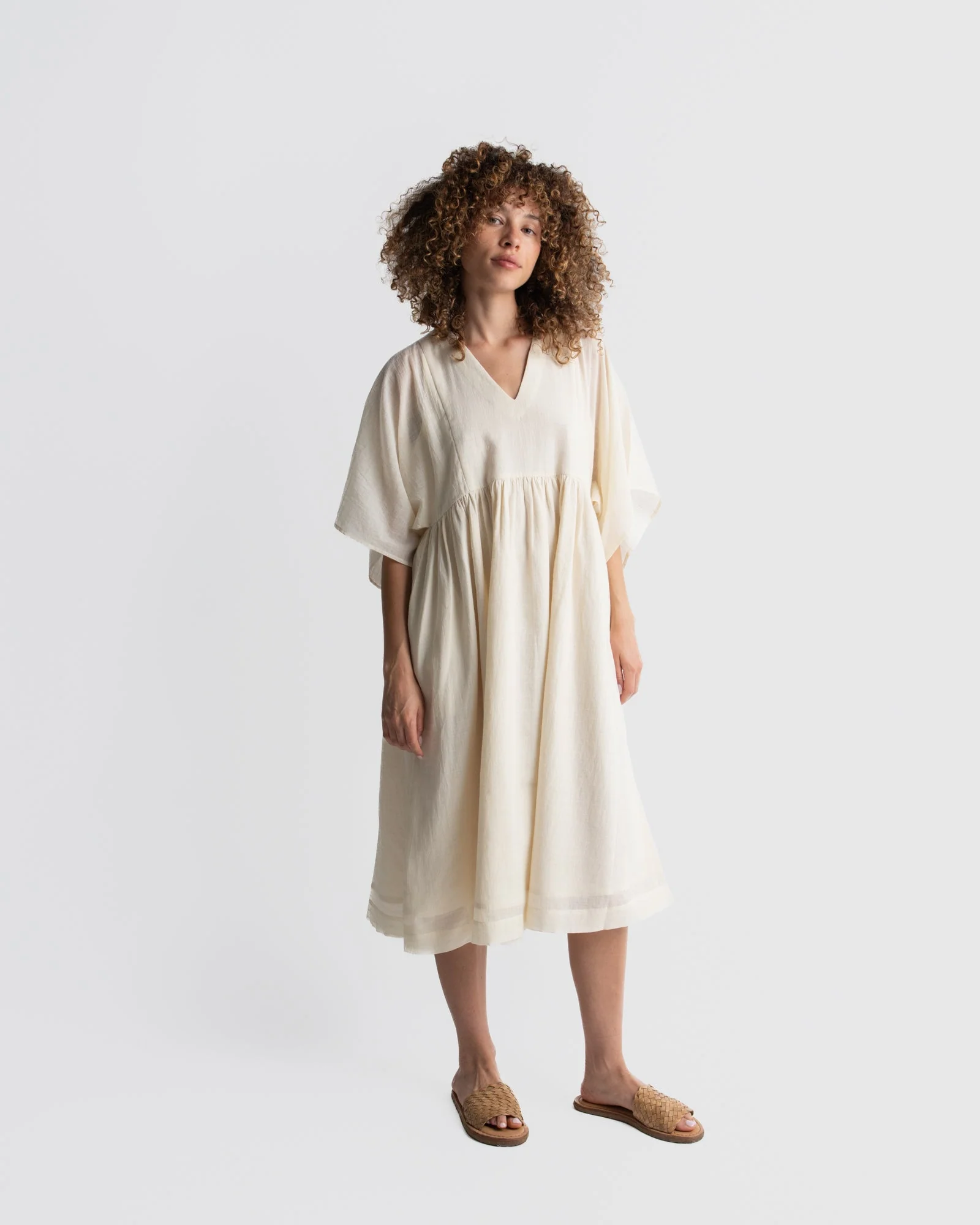 Boxy Sleeve Summer Dress