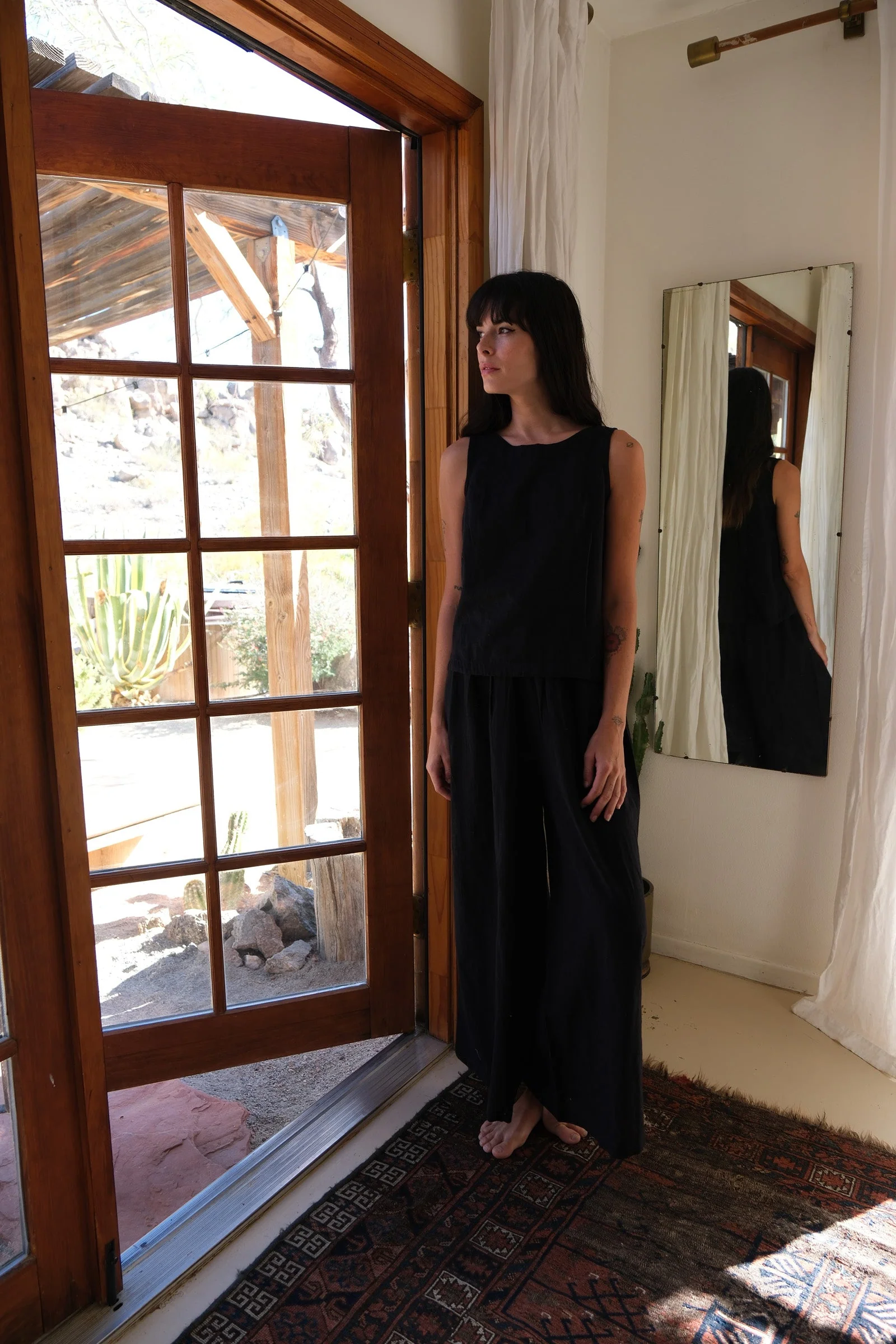 Organic black lounge set-Pant