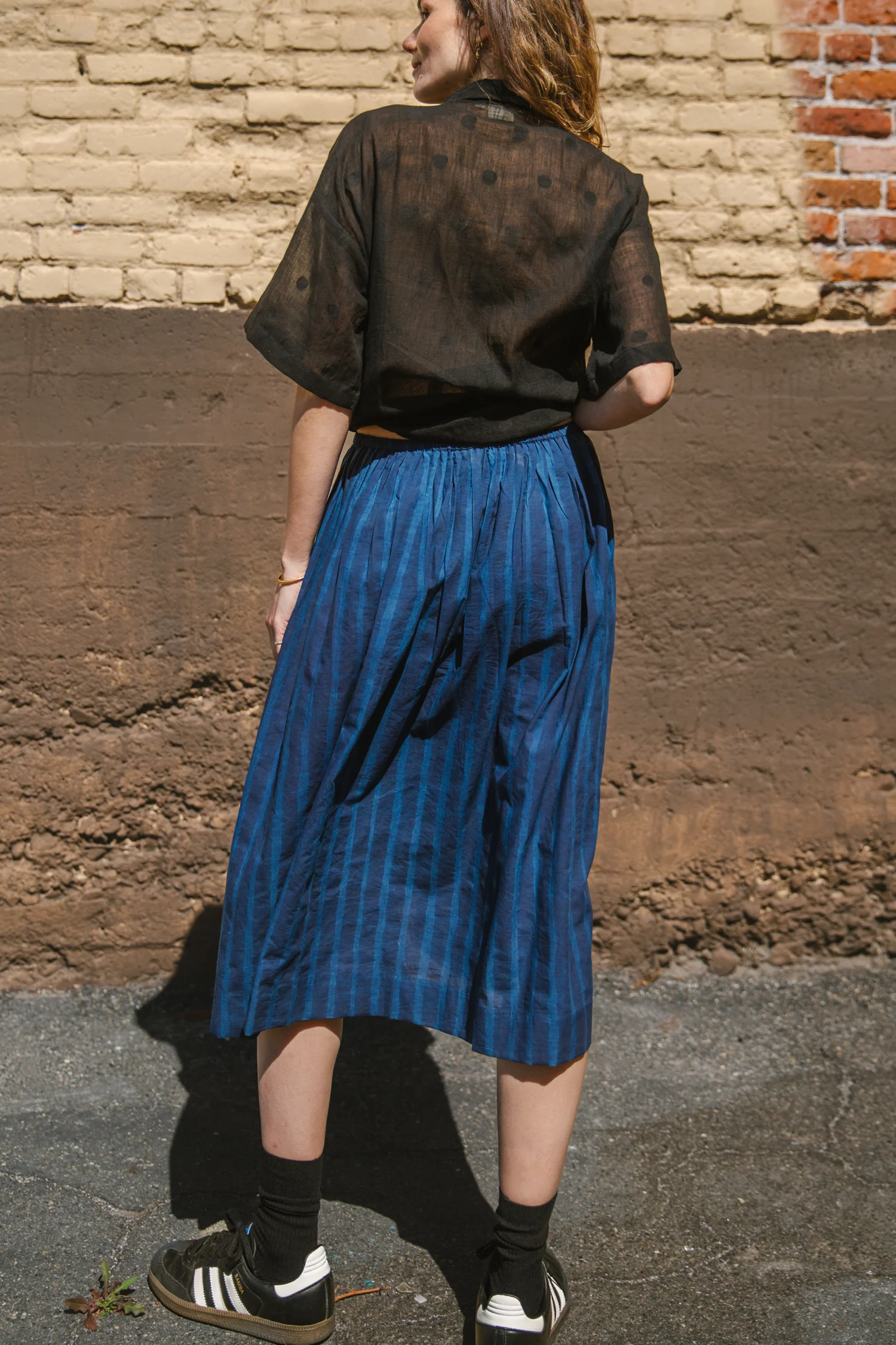Vintage Navy Blue Skirt