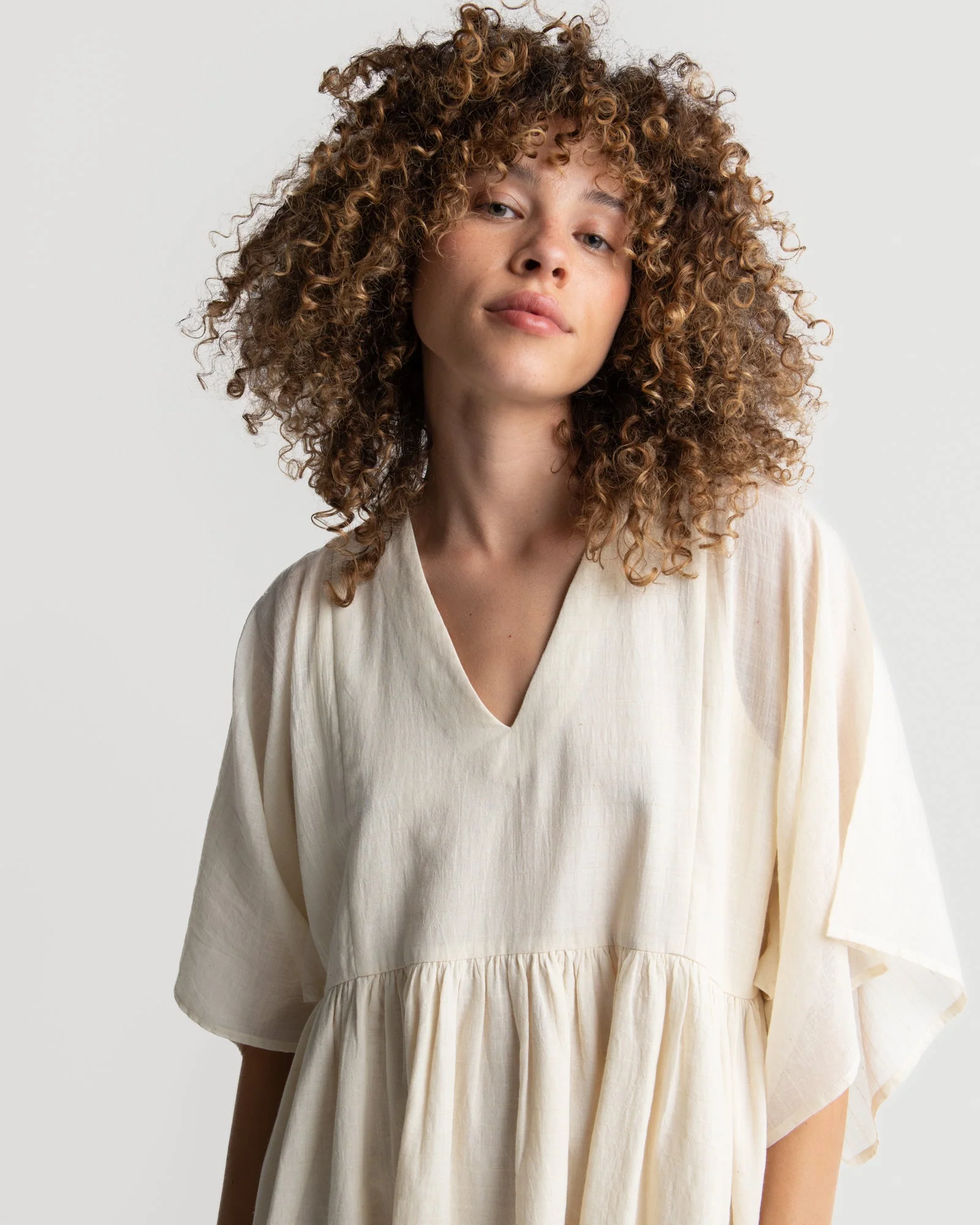 Boxy Sleeve Summer Dress