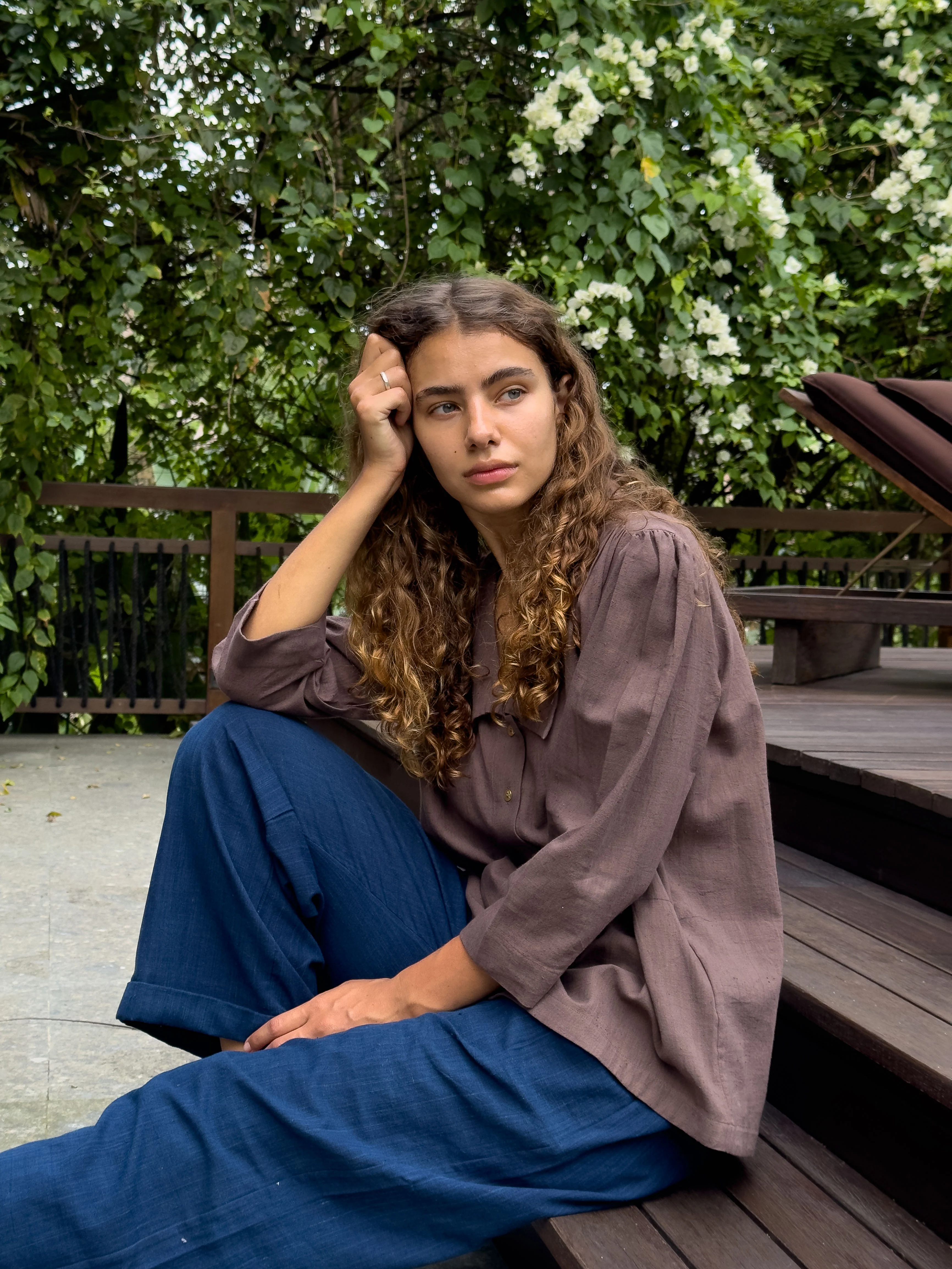 The Autumn Blue Relaxed Pants