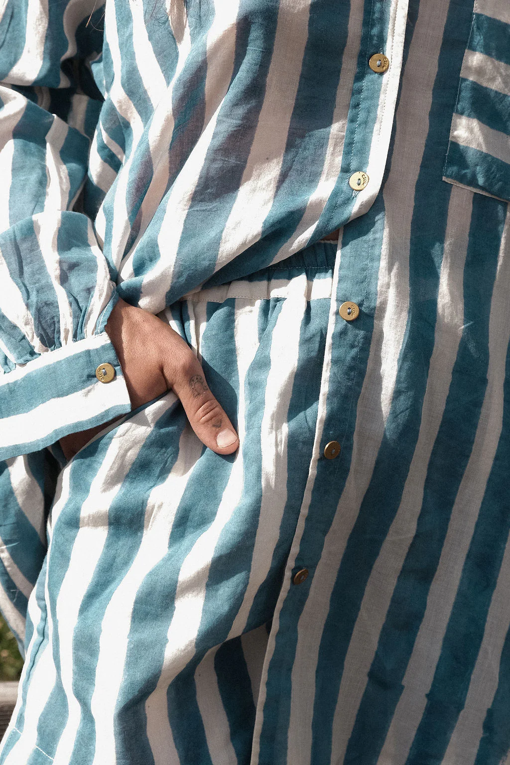 Summer Blue Artist Smock