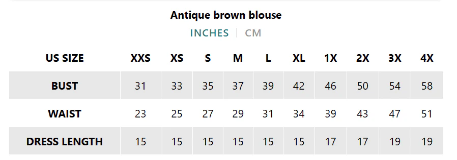 Antique brown blouse