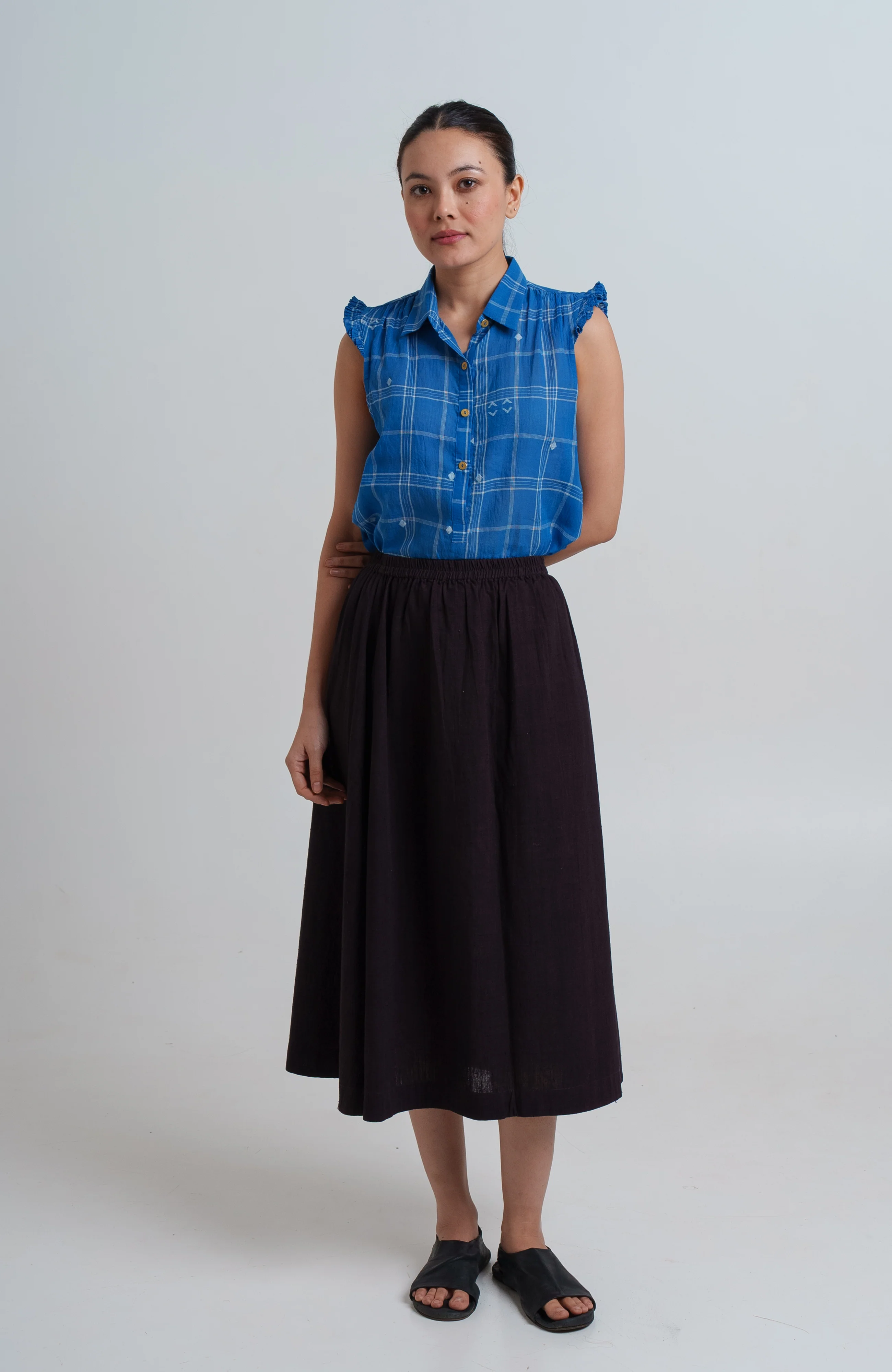 Indigo Mary Oliver Top