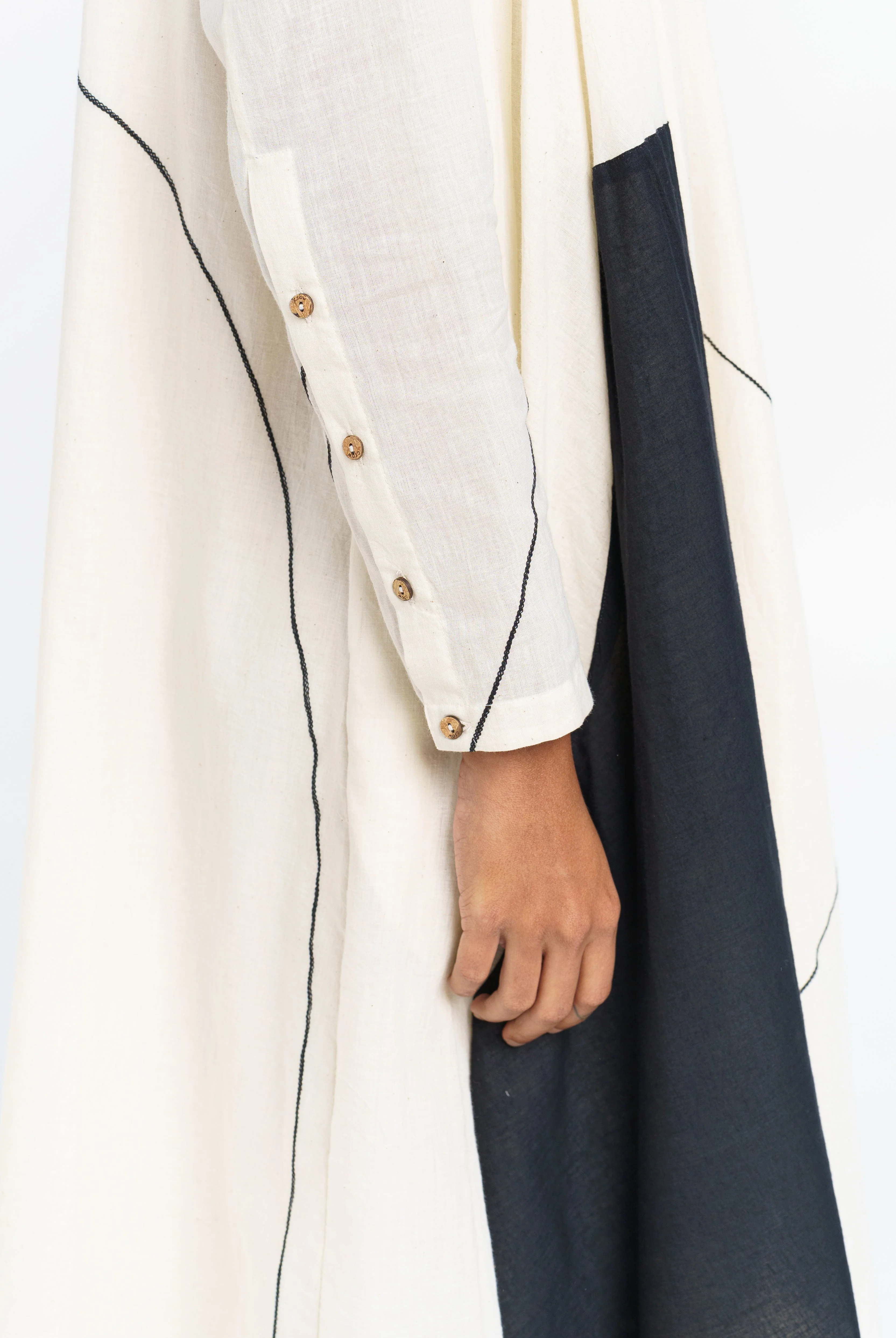 Colour-block midi dress