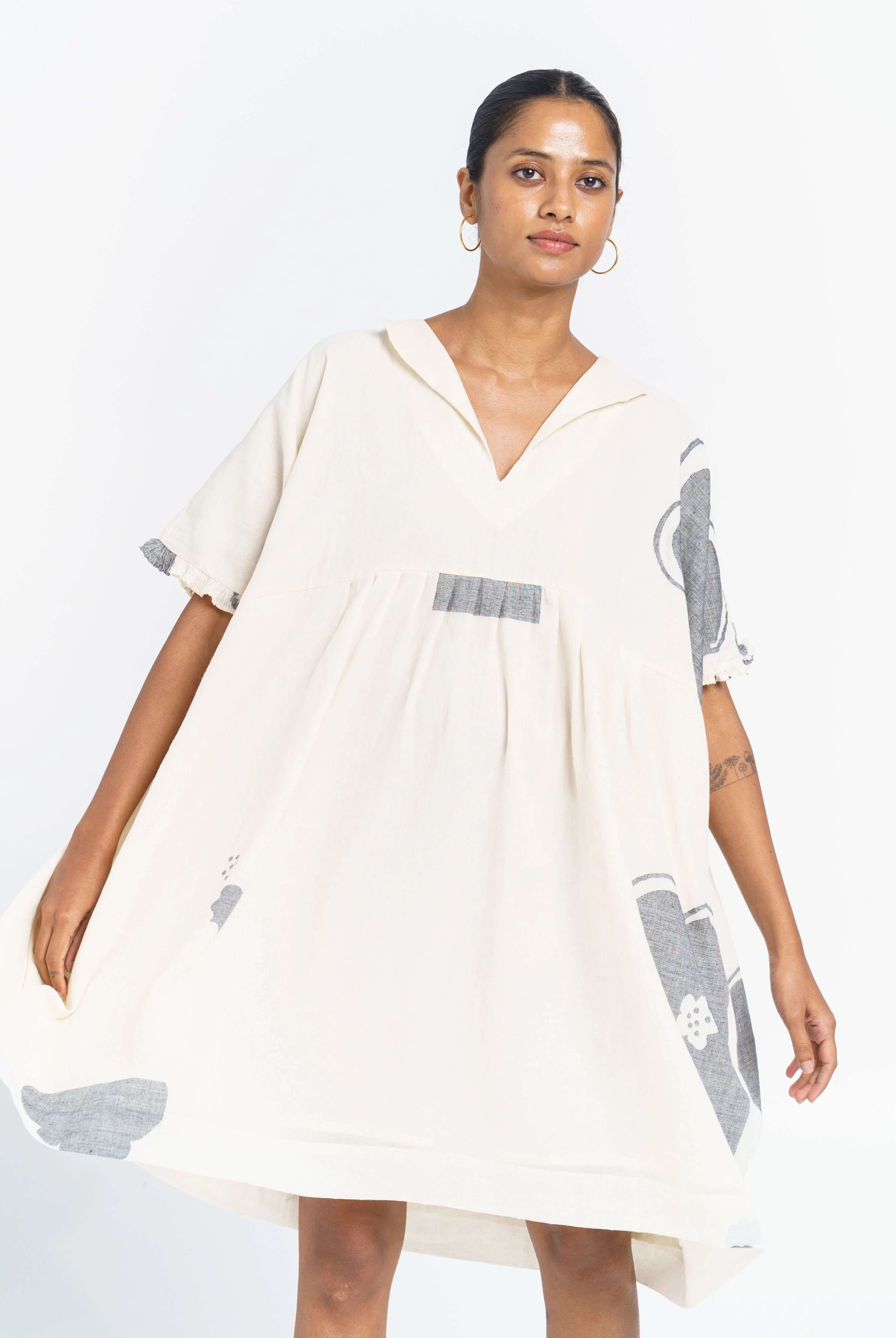 Oversized summer blossom dress