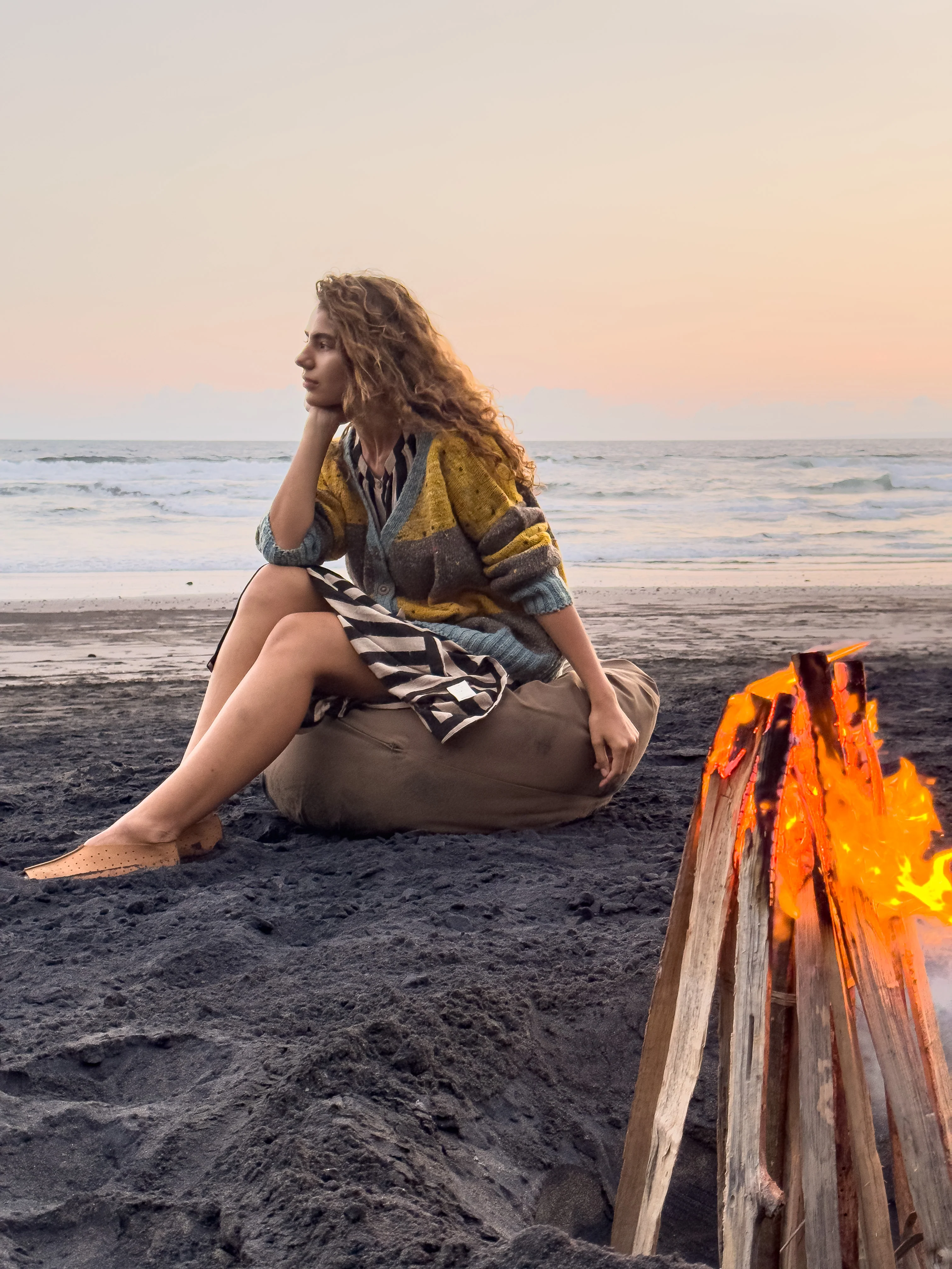 Ochre Striped Sweater