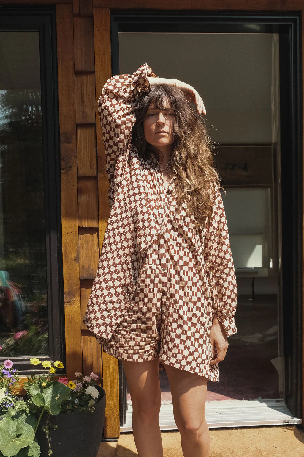 Brown Matchstick Artist Smock