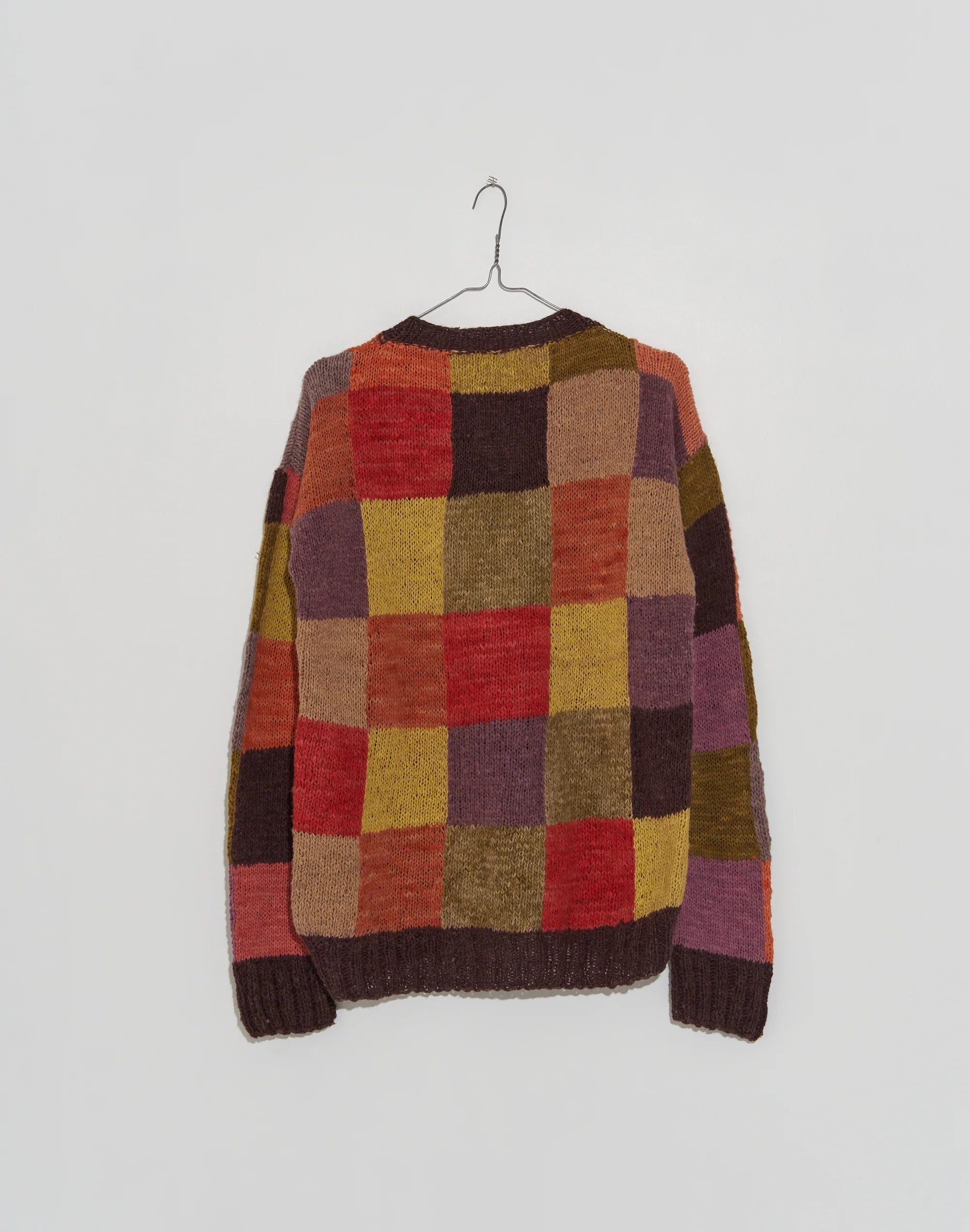 Purple Color-Blocked Sweater