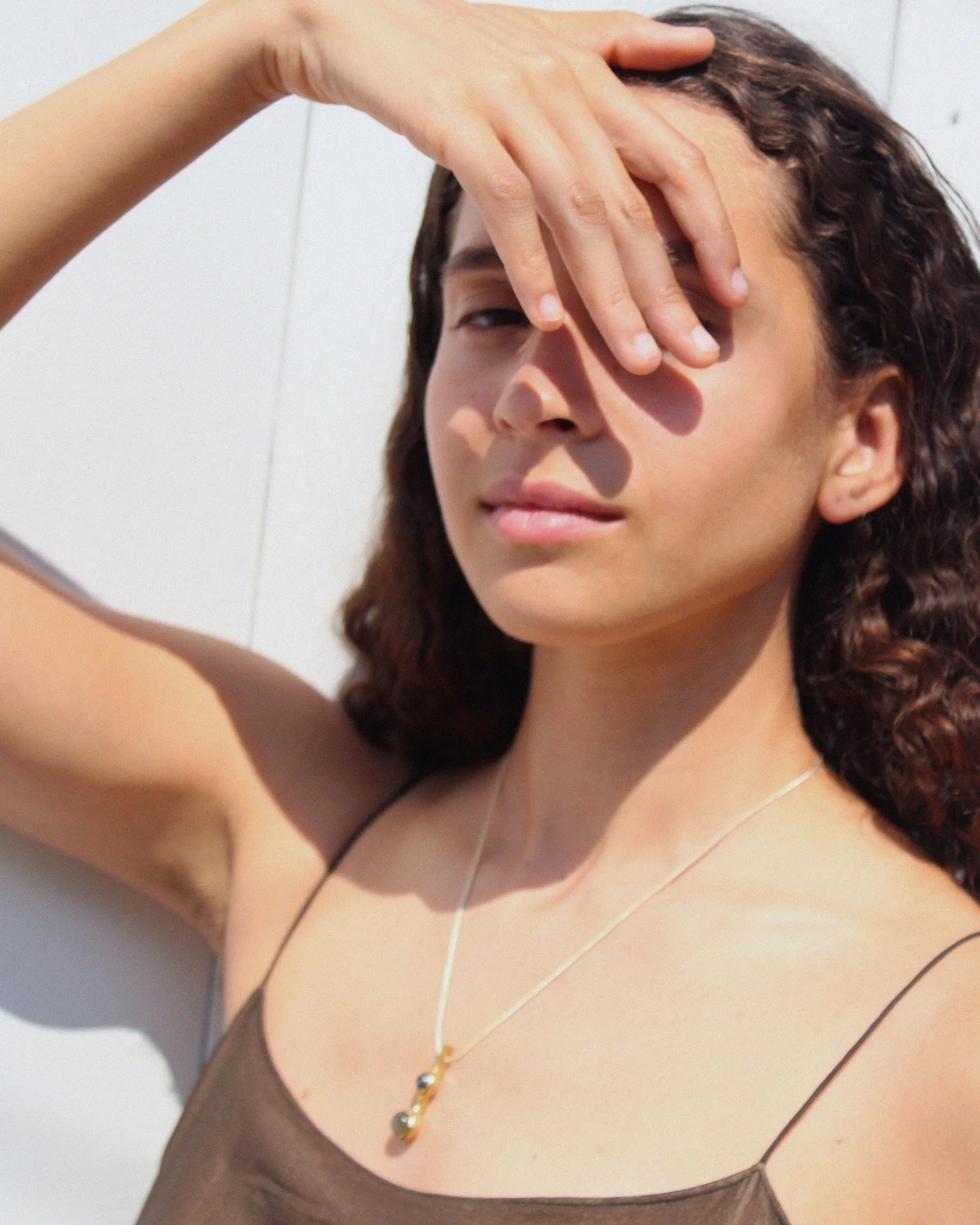 Soror Necklace in Labradorite and Hematite