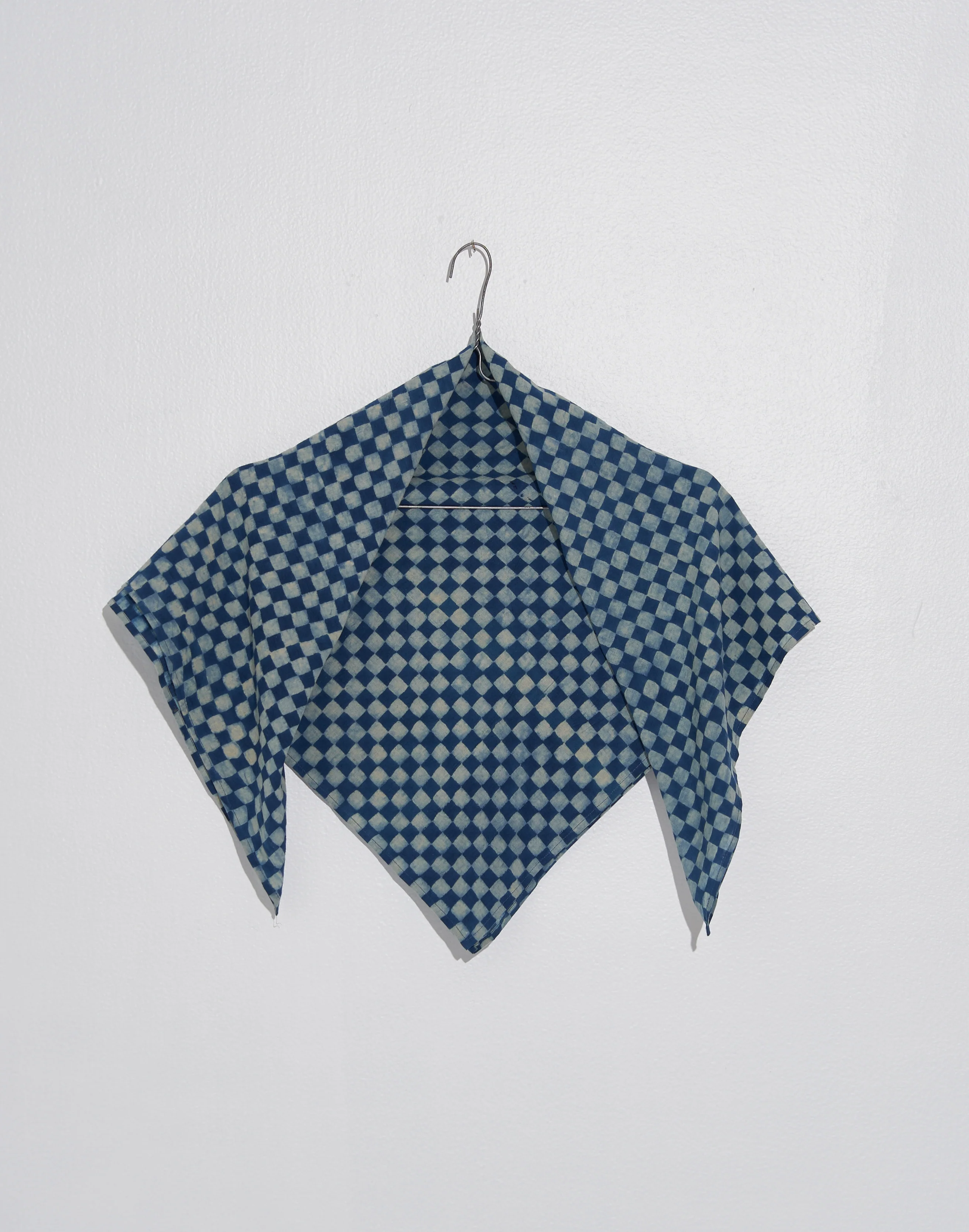 Indigo Hand-Block Printed Bandana