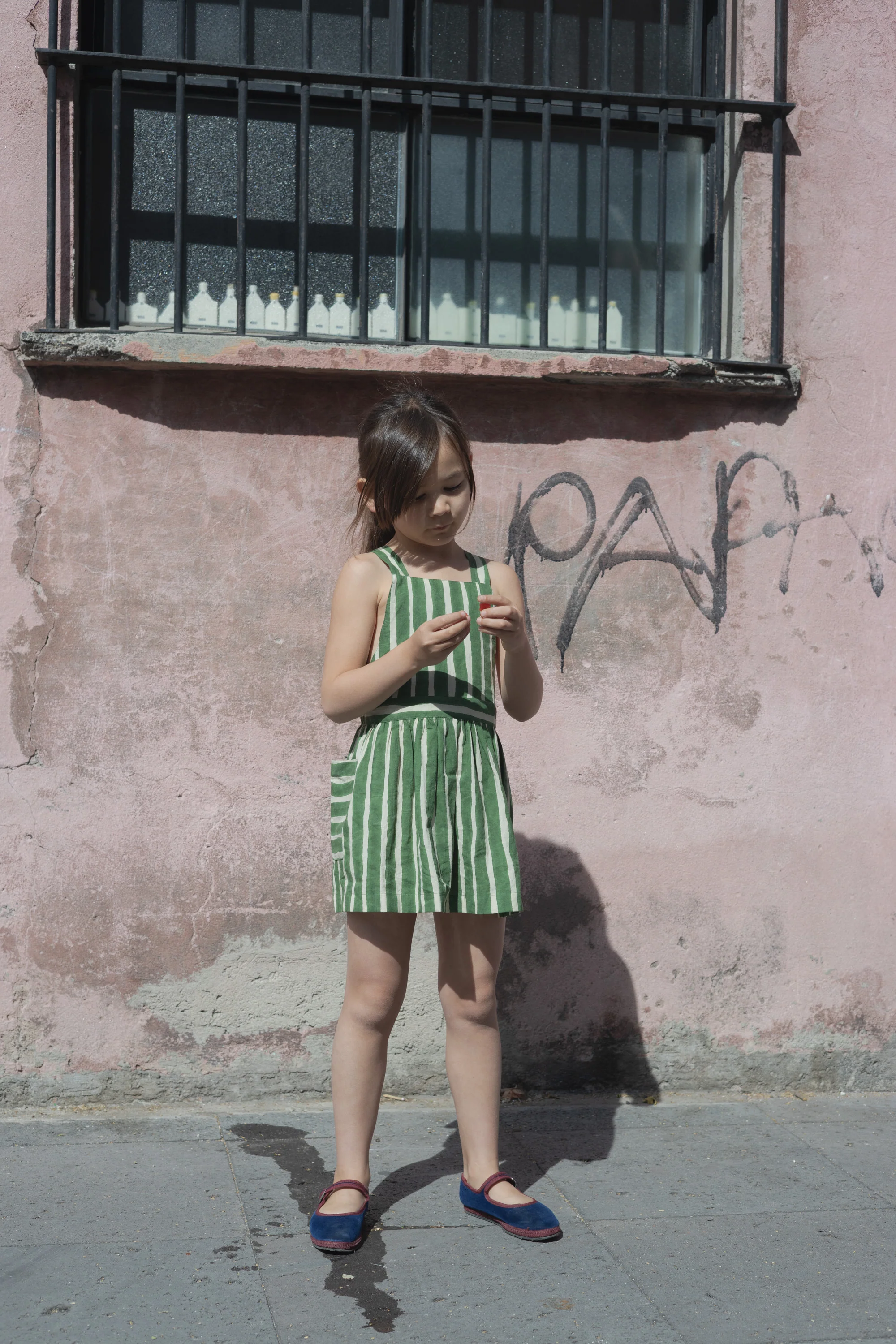 Green Striped Cali Dress