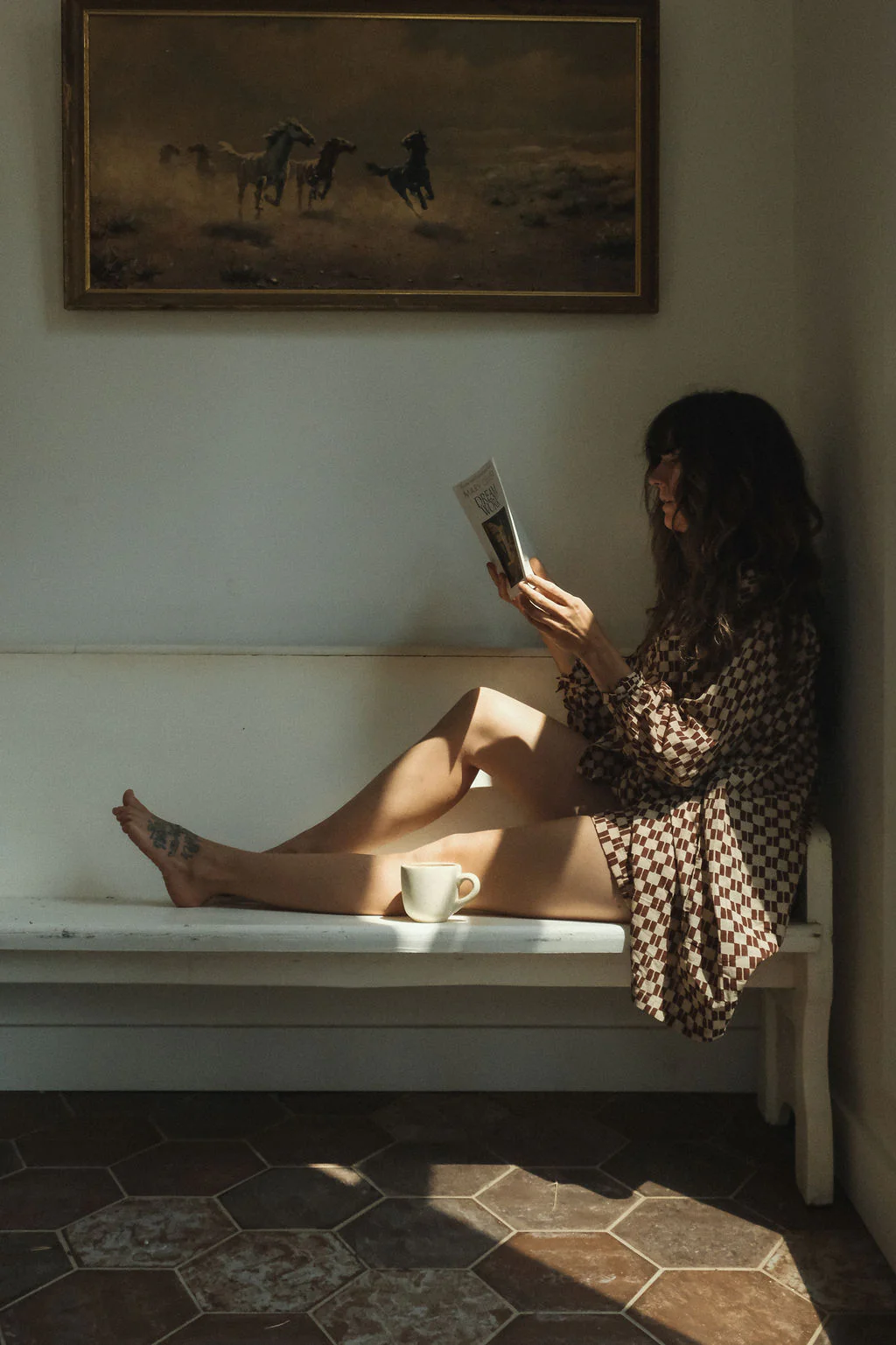 Brown Matchstick Artist Smock