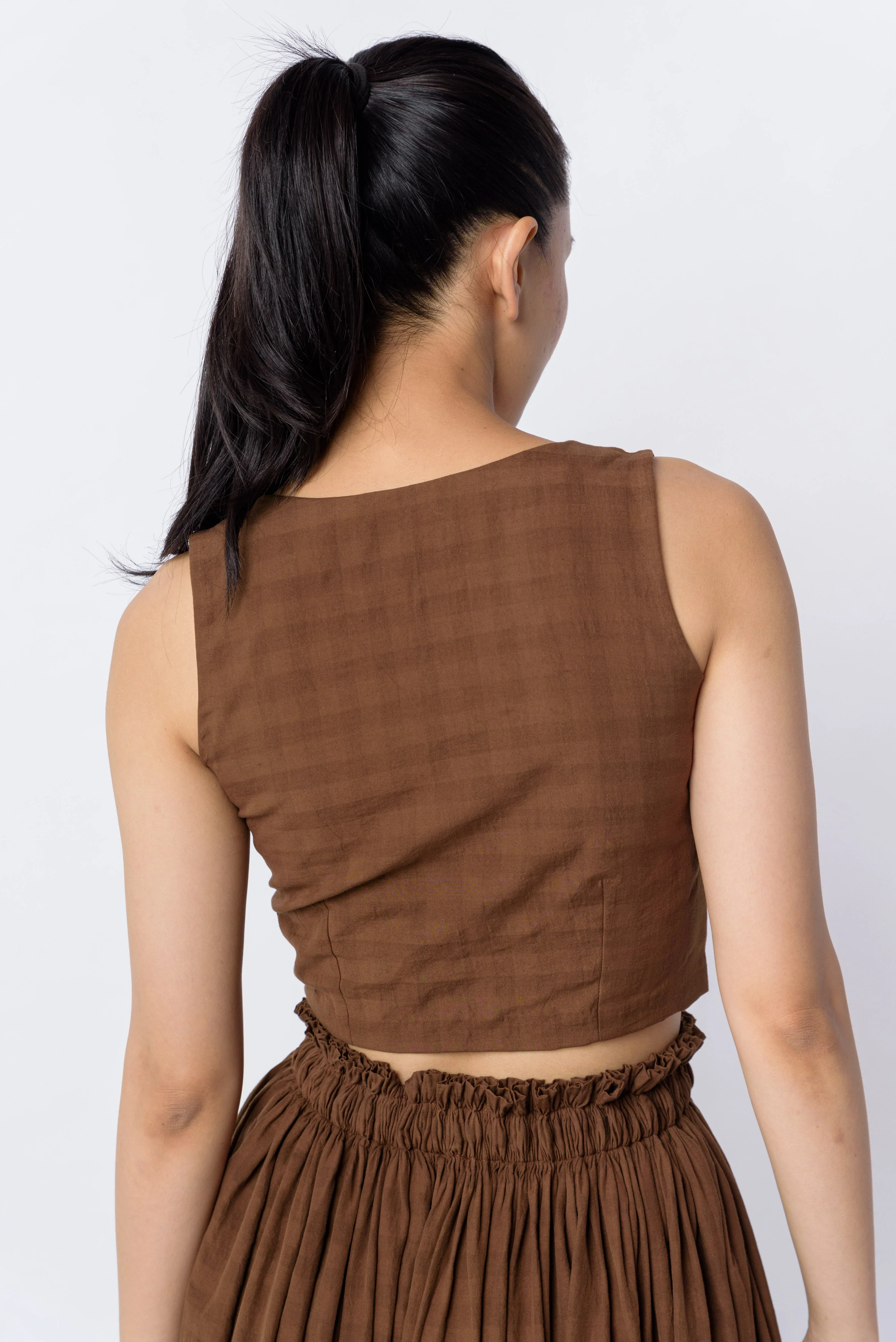 Antique brown blouse