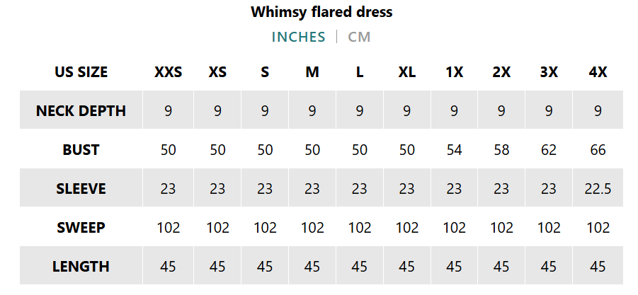 Whimsy flared dress