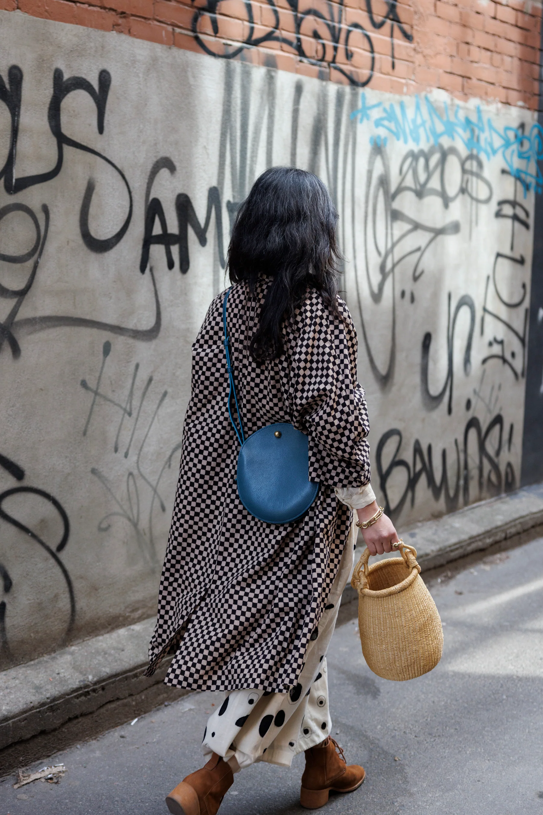 Lightweight Checkered Duster jacket