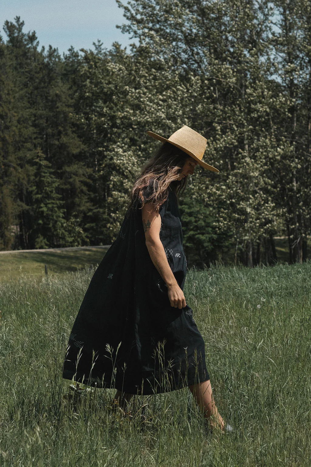 Black Honeycomb Dress