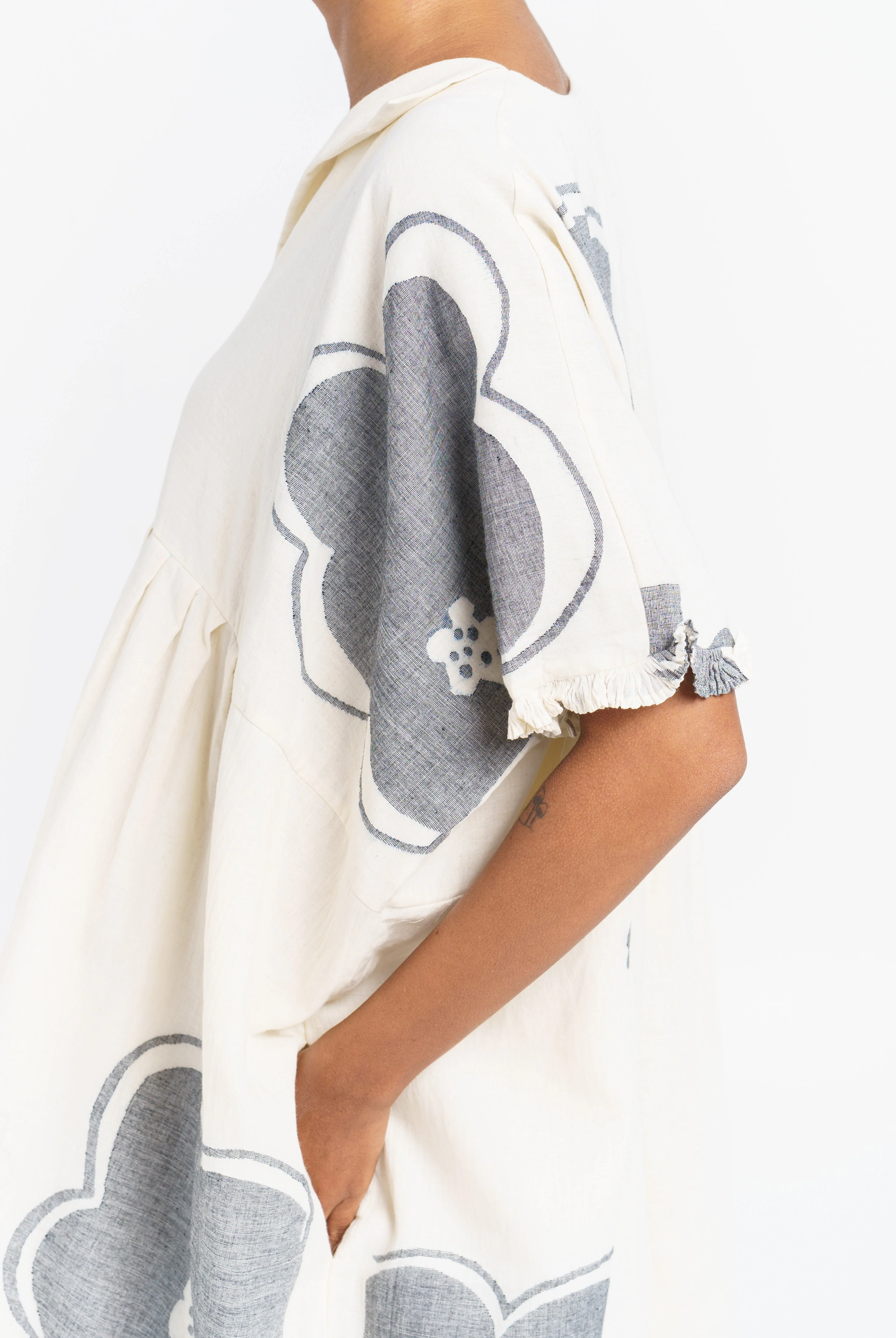 Oversized summer blossom dress