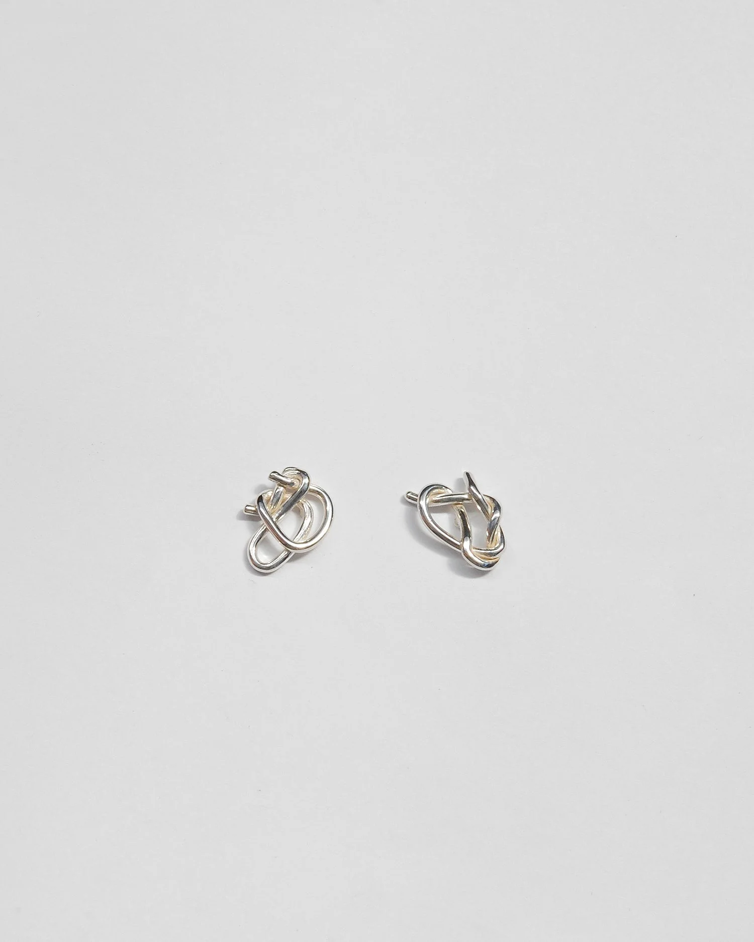 Small Knot Studs in Sterling Silver