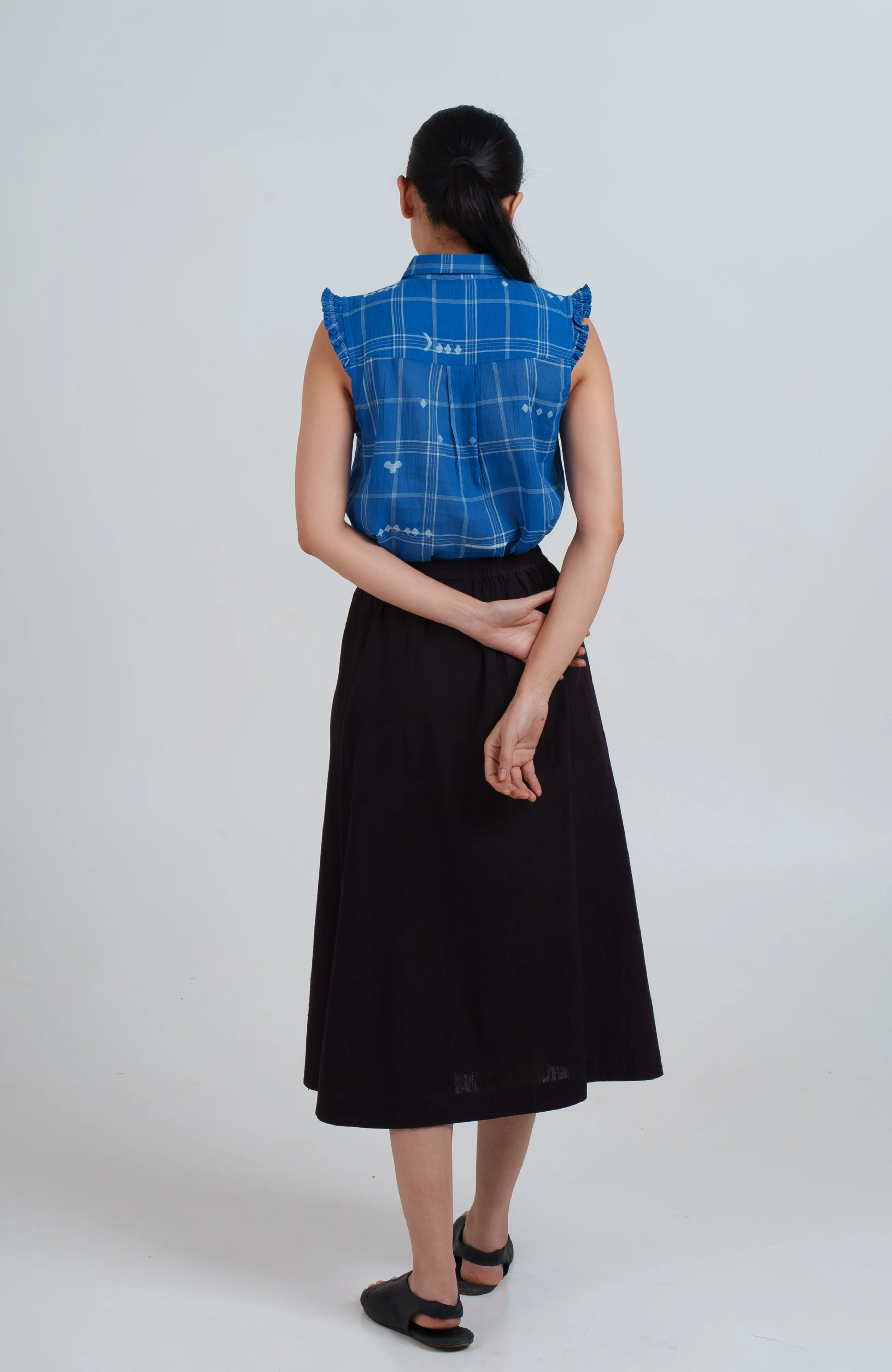 Indigo Mary Oliver Top