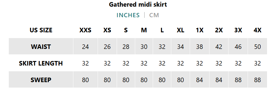 Pure white midi skirt