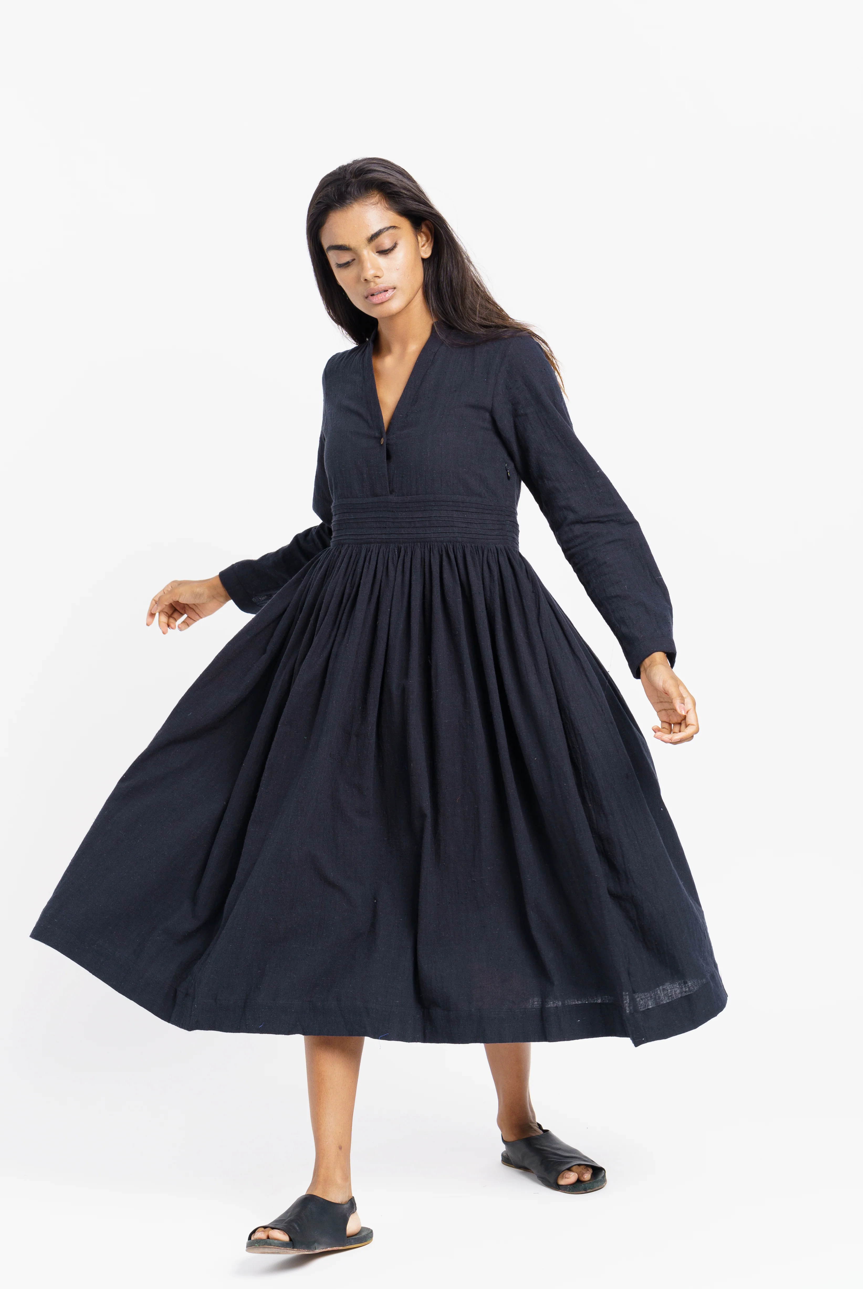 Fit and flare midi dress