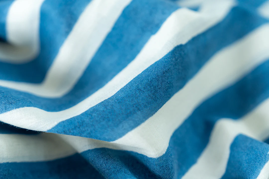 Blue Lined Get-Away Dress