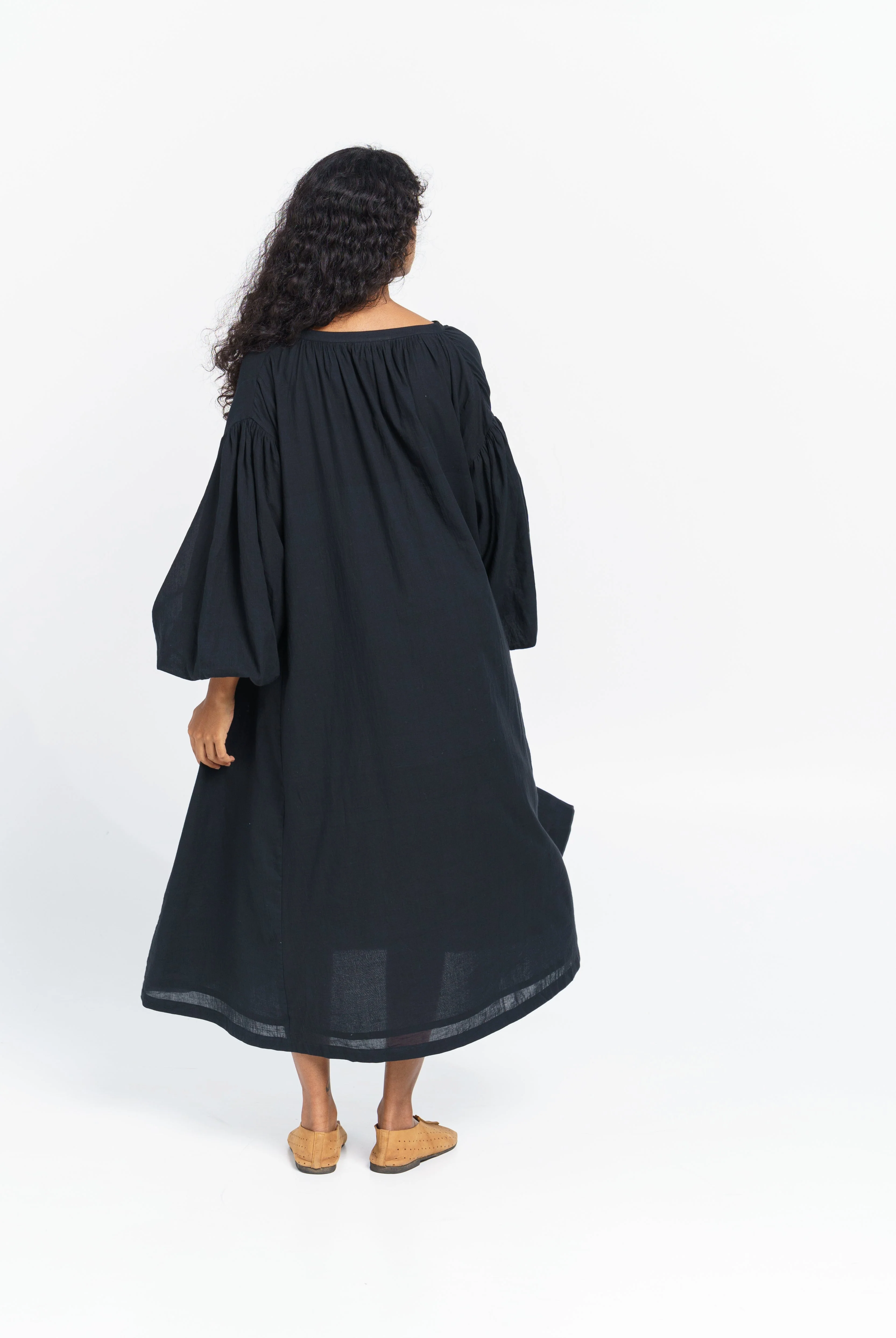 Free flowing relaxed midi dress