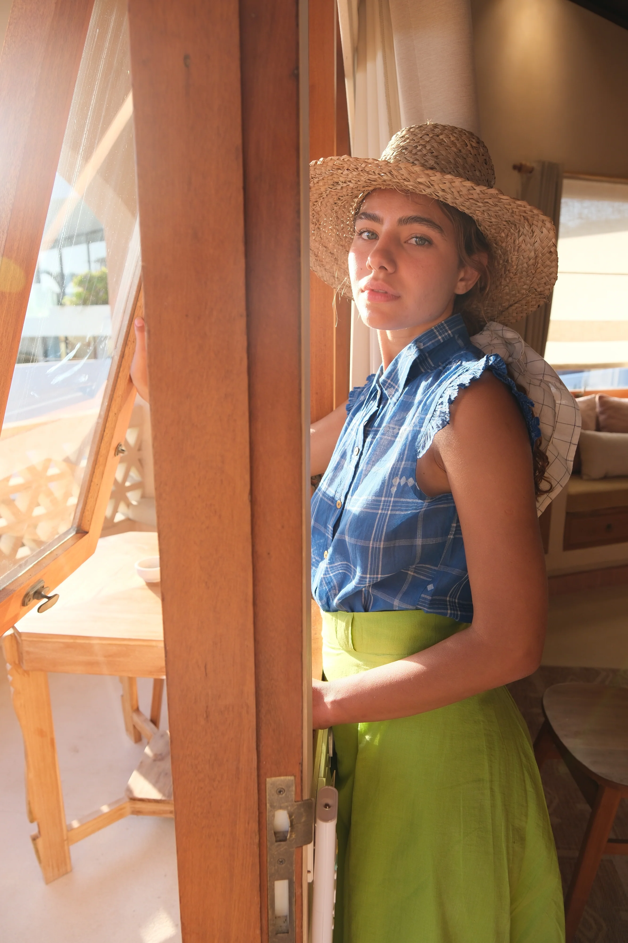 Indigo Mary Oliver Top