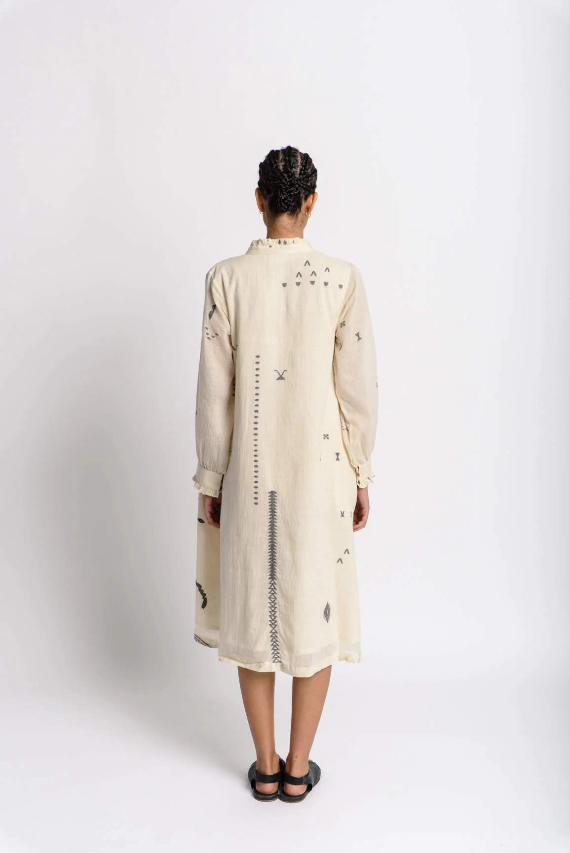 Abstract flared dress