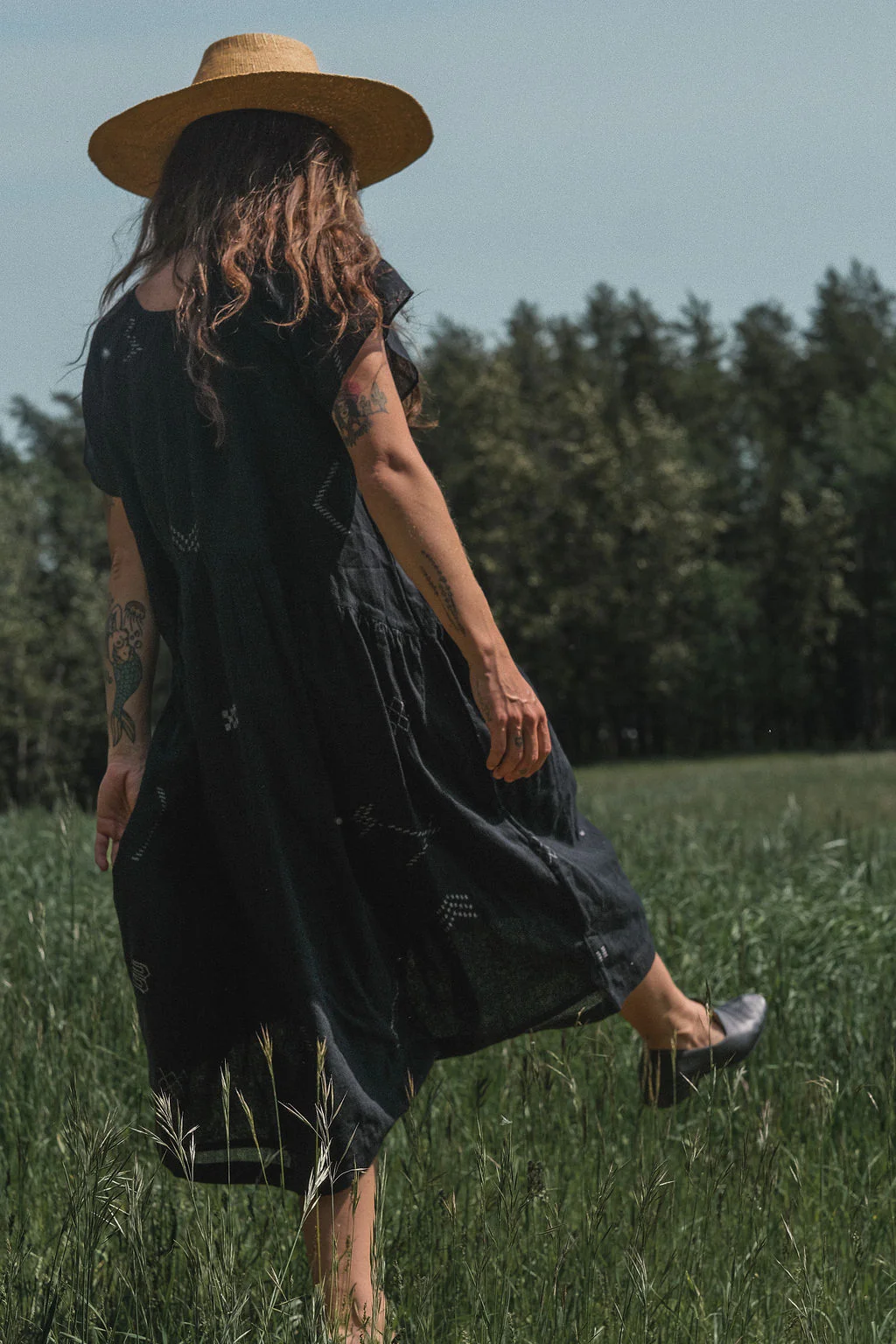 Black Honeycomb Dress