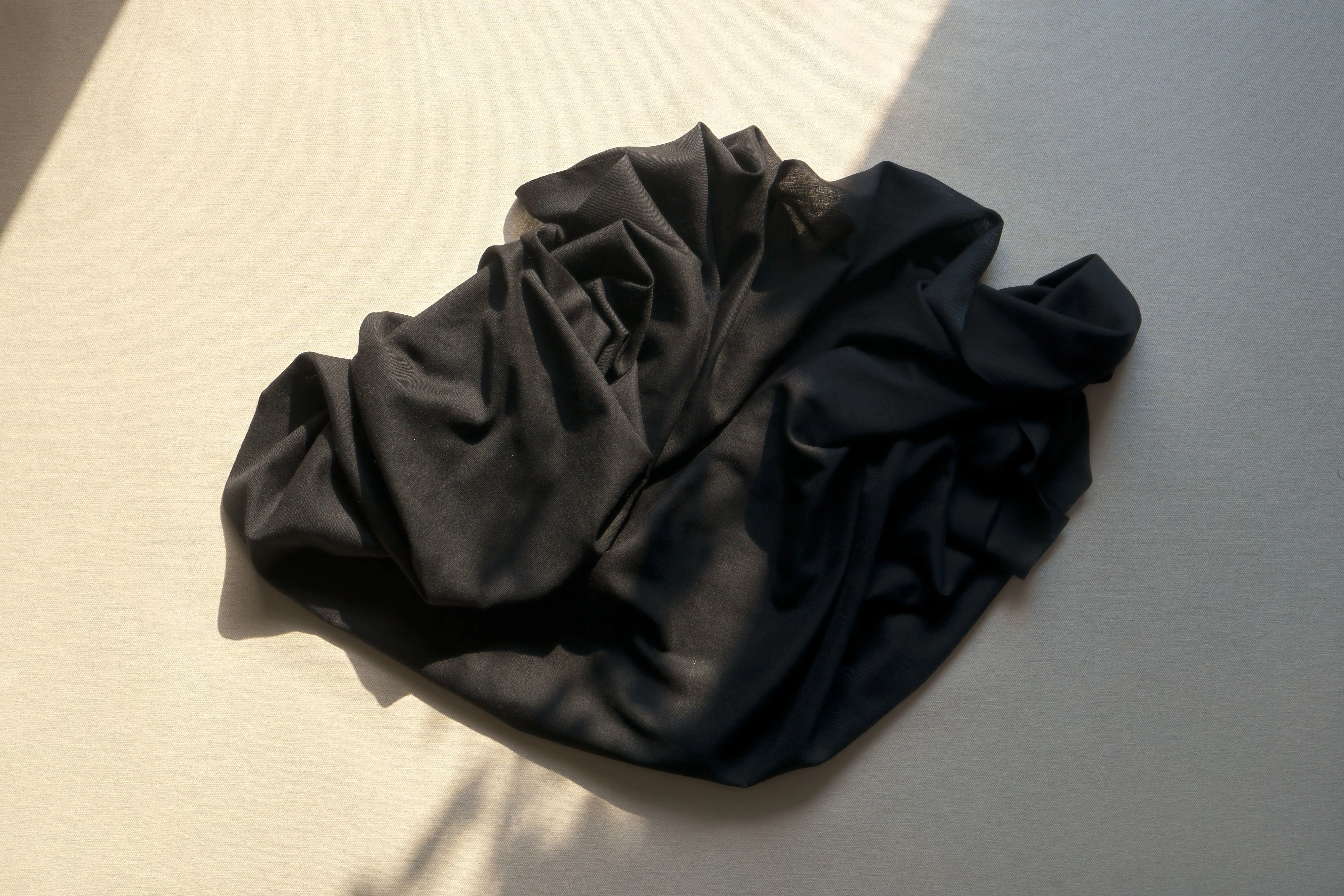 Charcoal cashmere stole