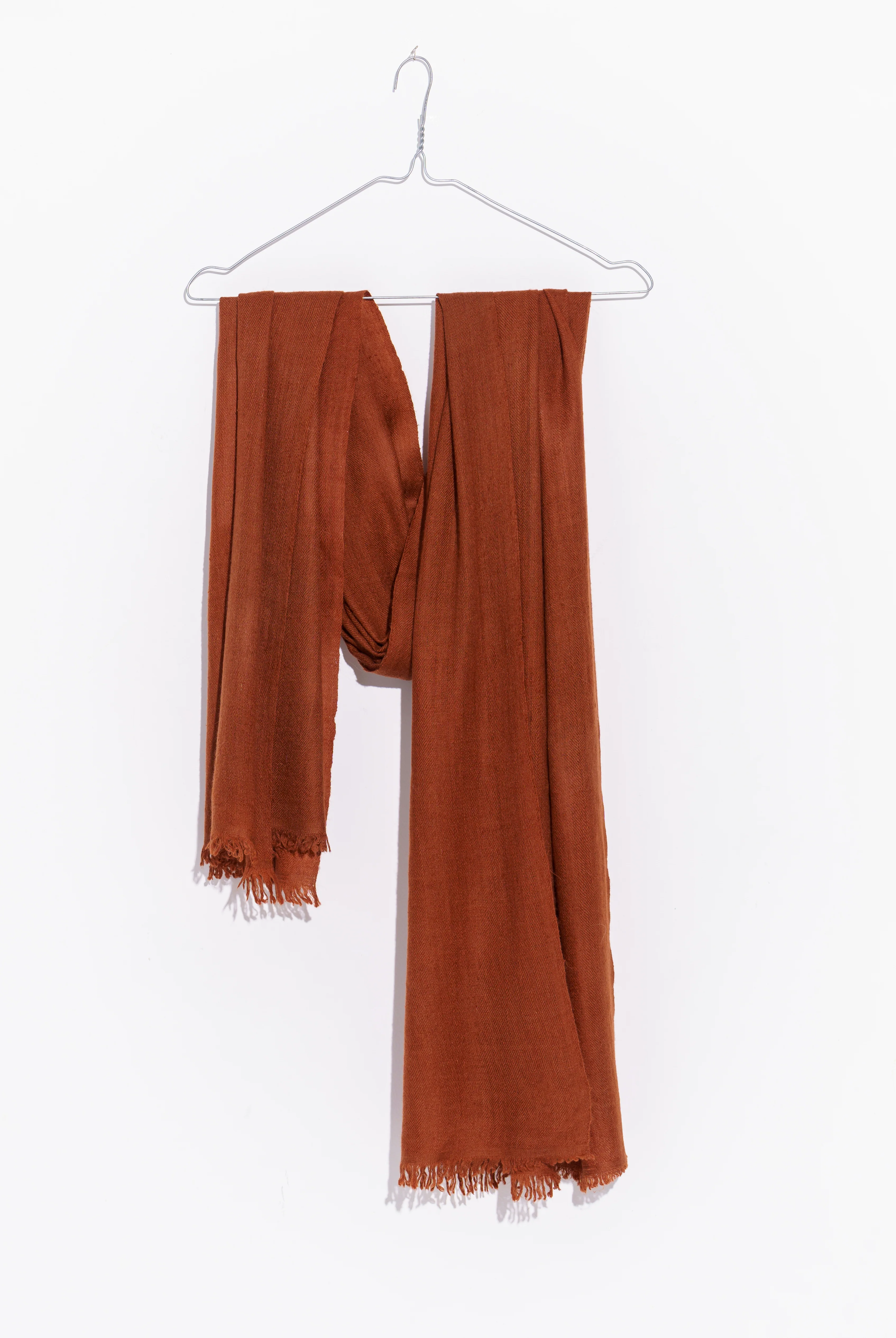 Toasted brown cashmere stole