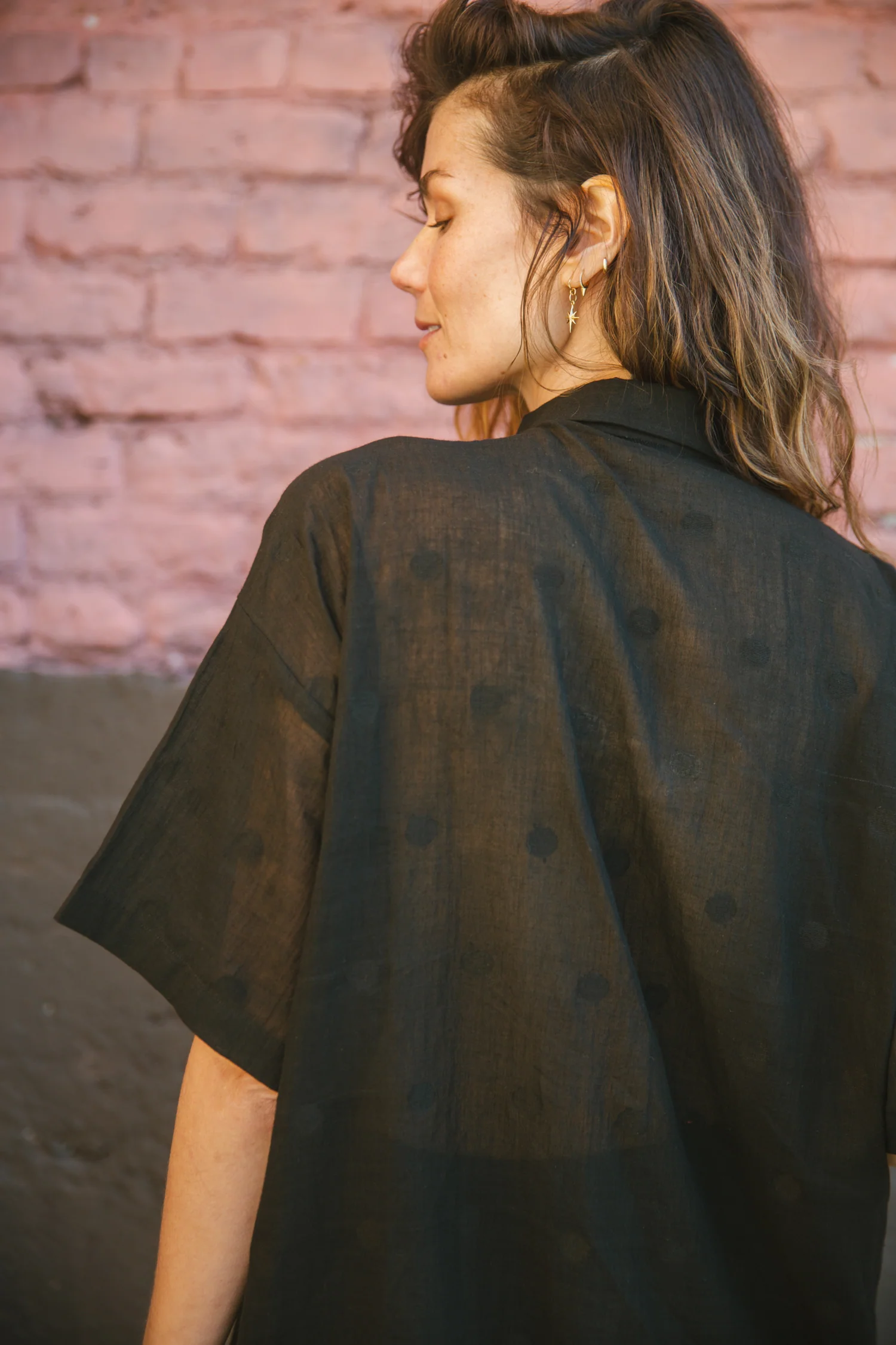 Black Checks Lounge Shirt