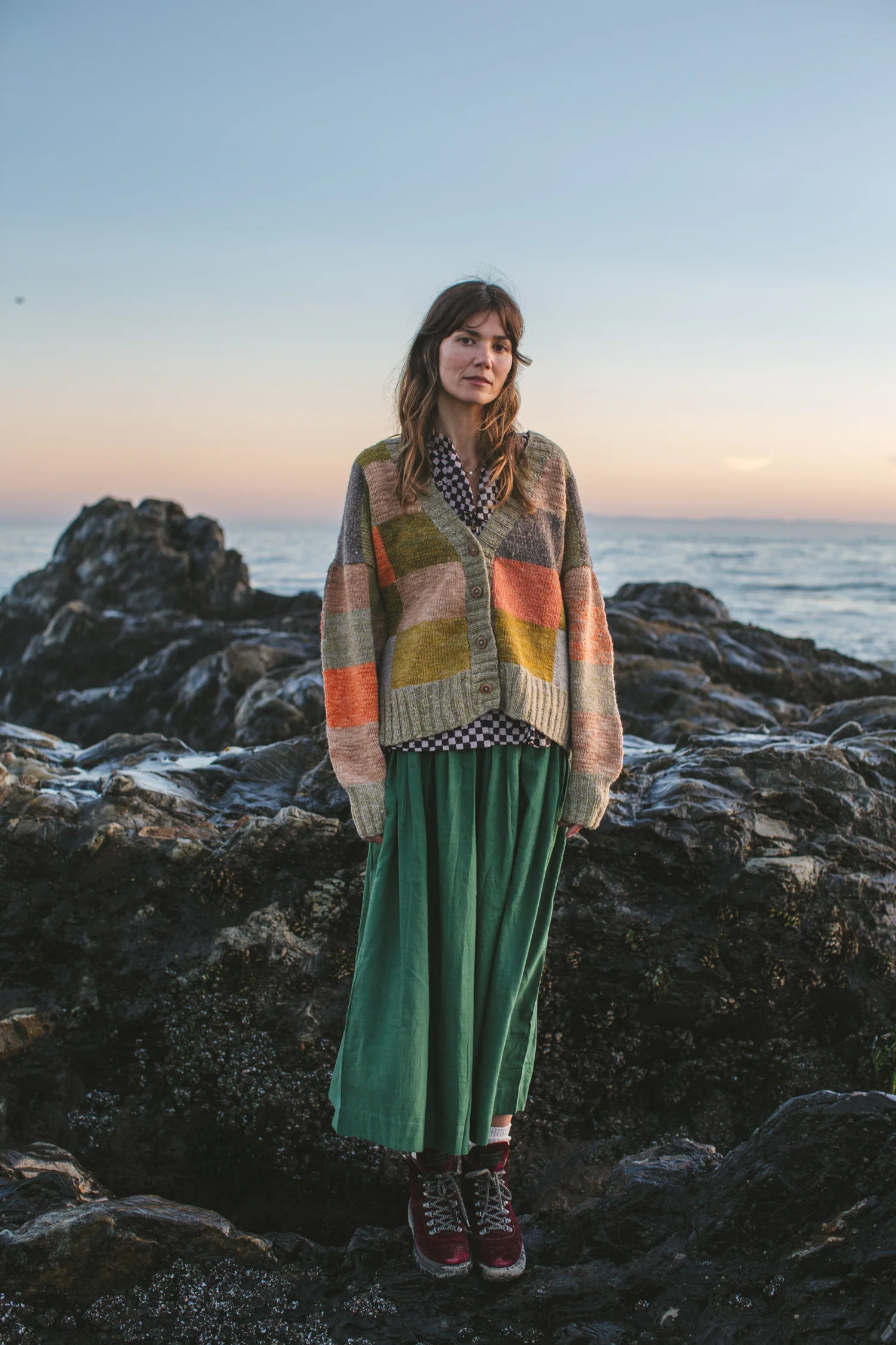 The Forest Green Pull-on Skirt