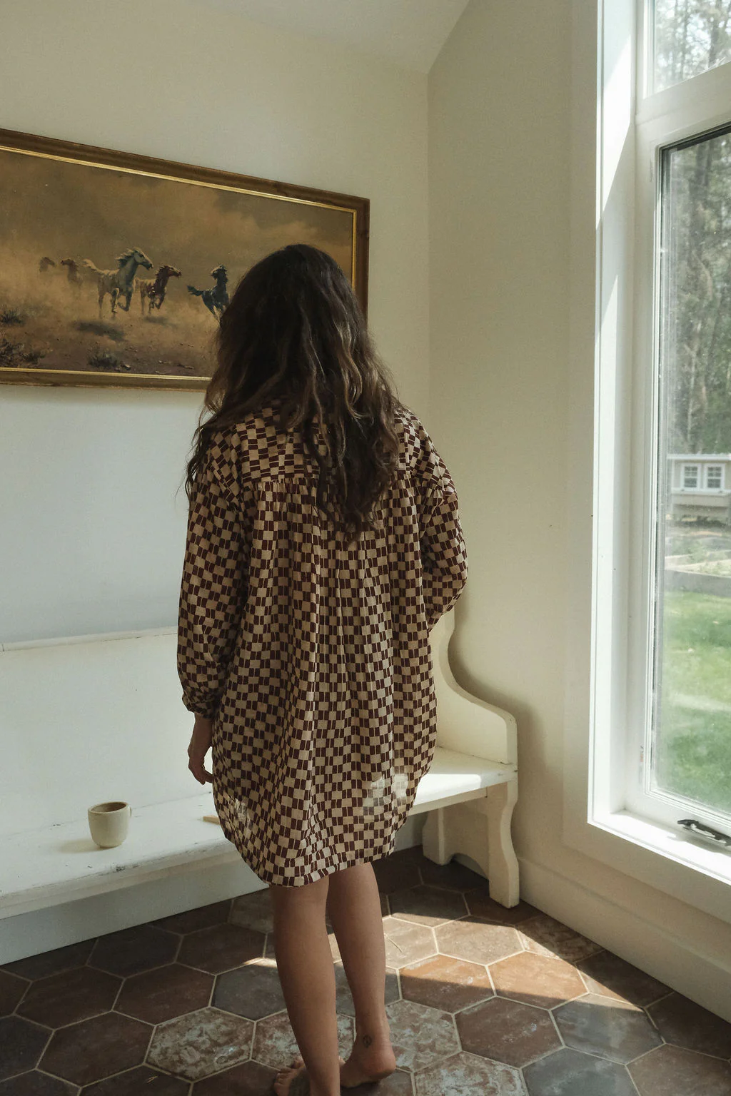 Brown Matchstick Artist Smock