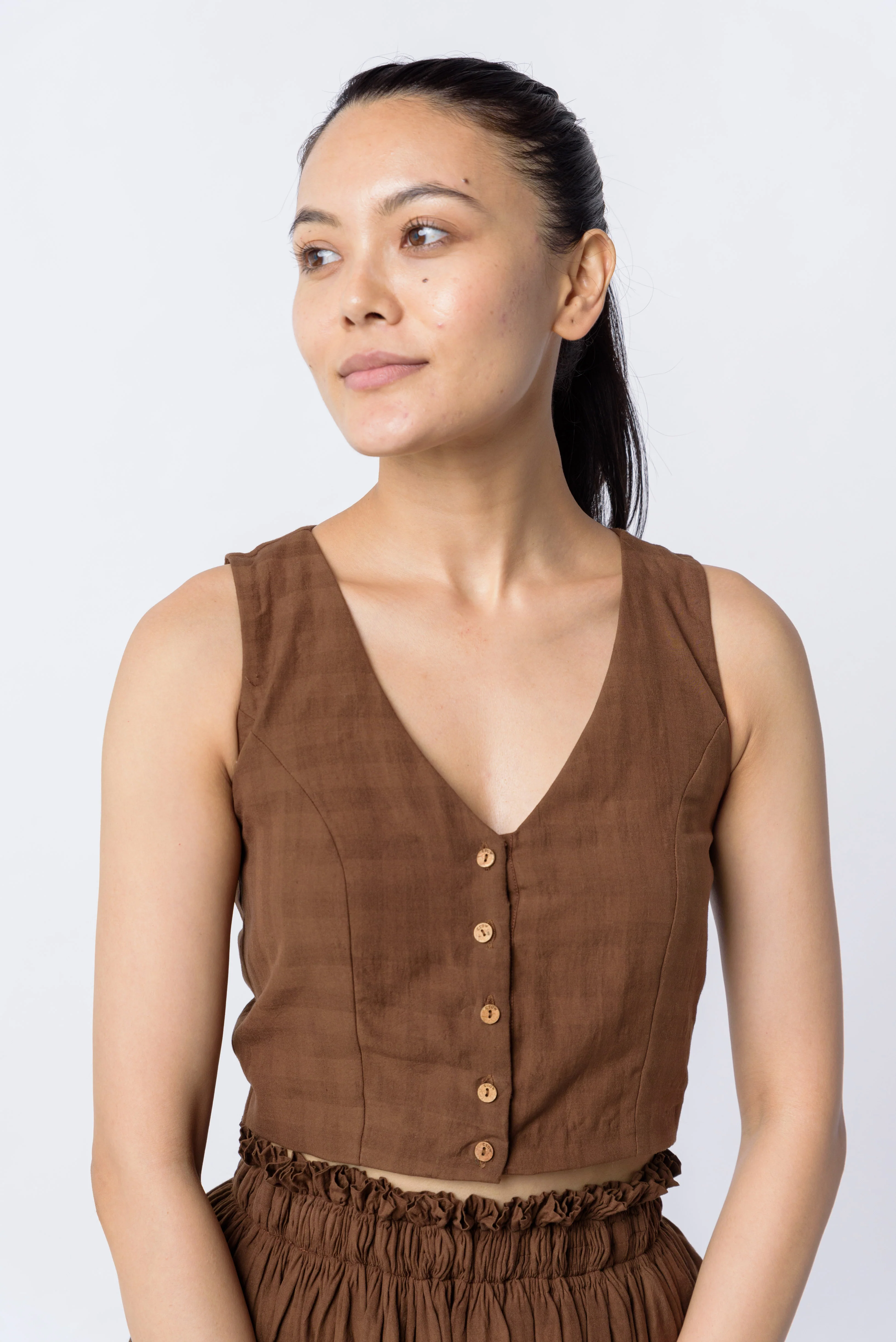 Antique brown blouse