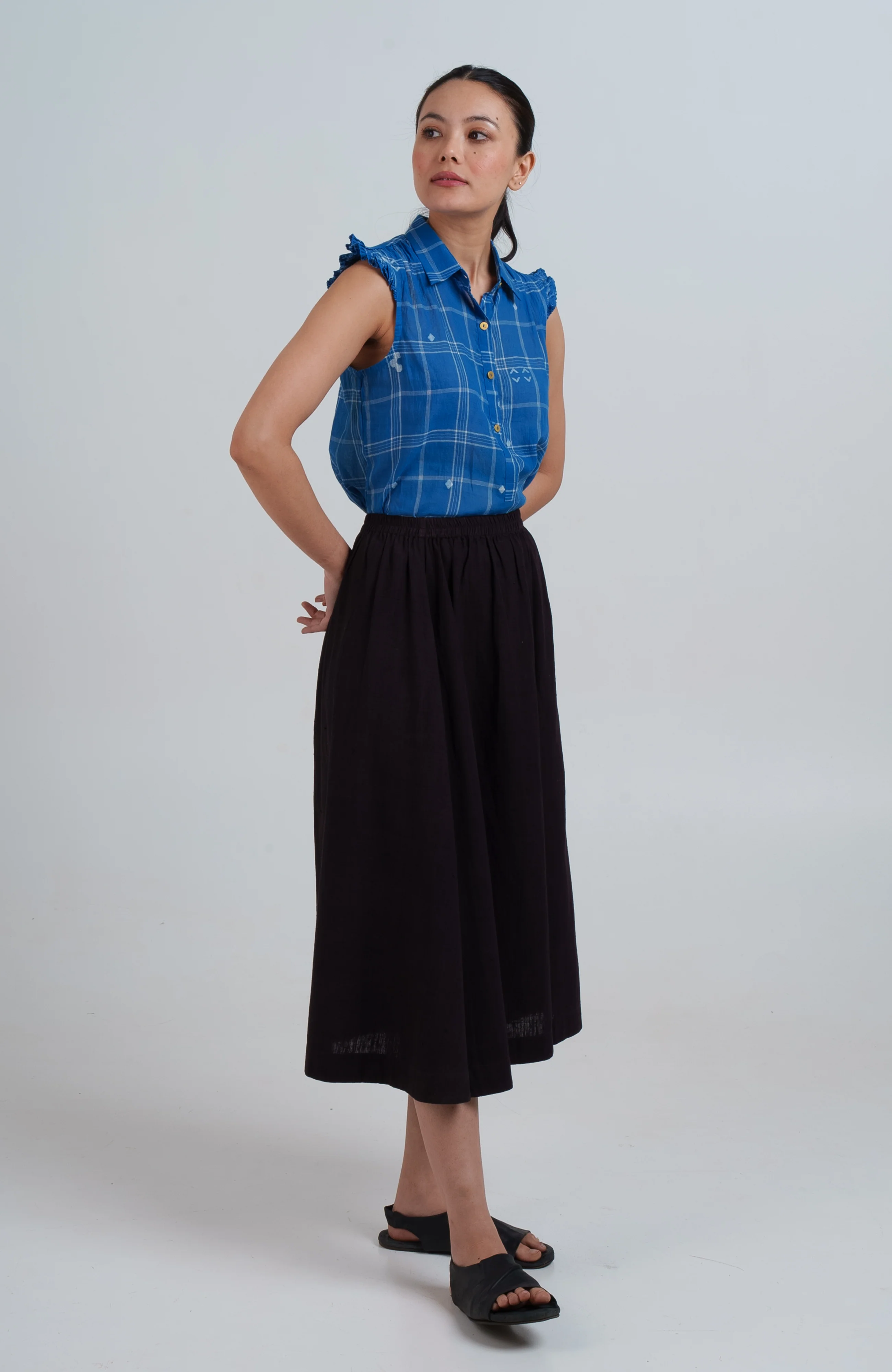 Indigo Mary Oliver Top