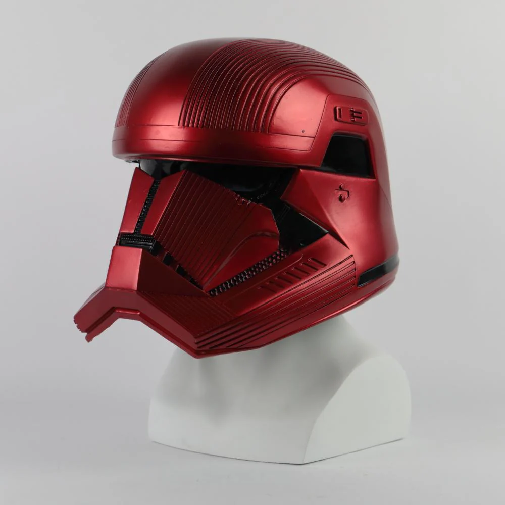 Star Wars 9 The Rise of Skywalker Sith Trooper Red Helmet Halloween Cosplay Prop