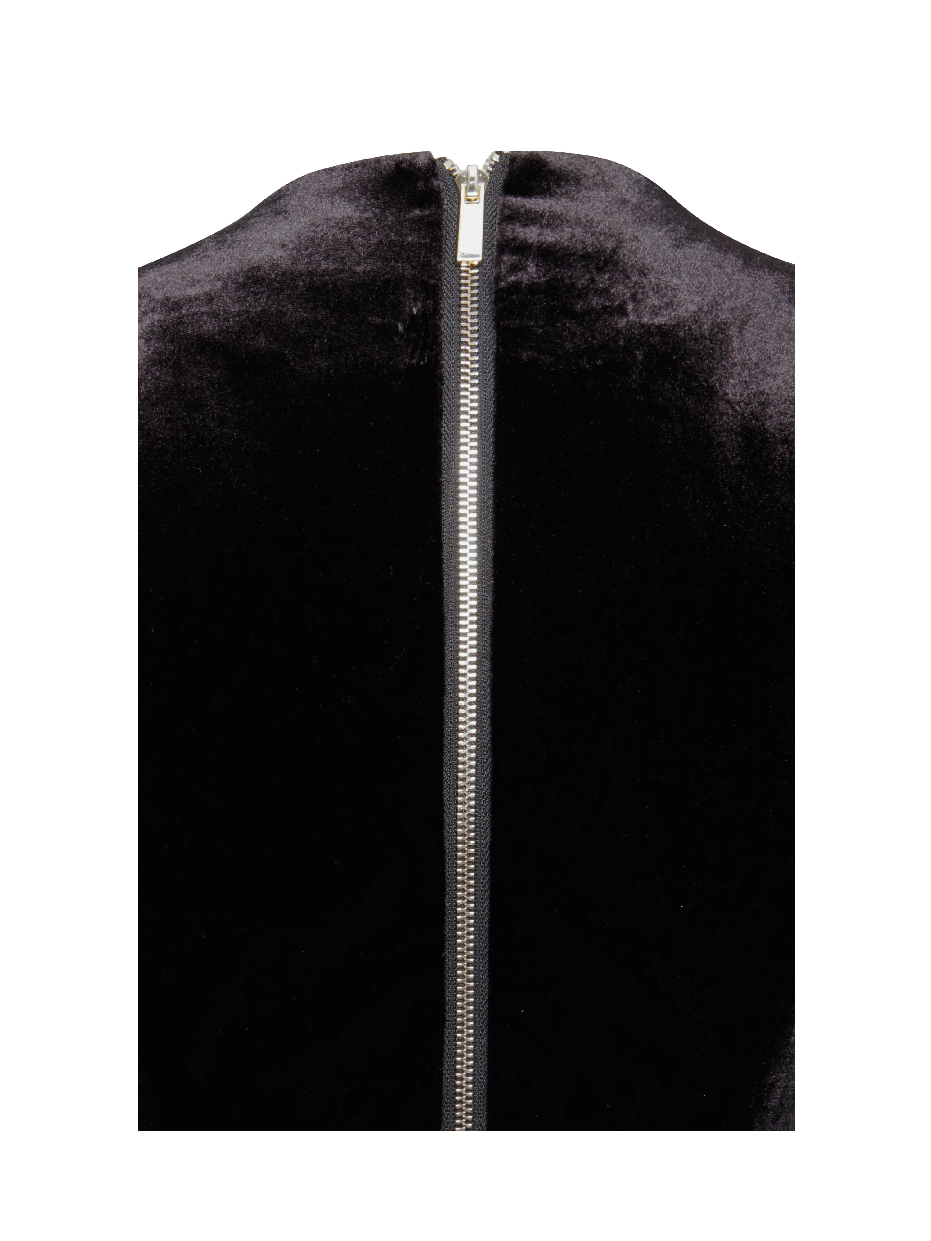 Krista Velvet Lantern Sleeve Top with Crystal Bow