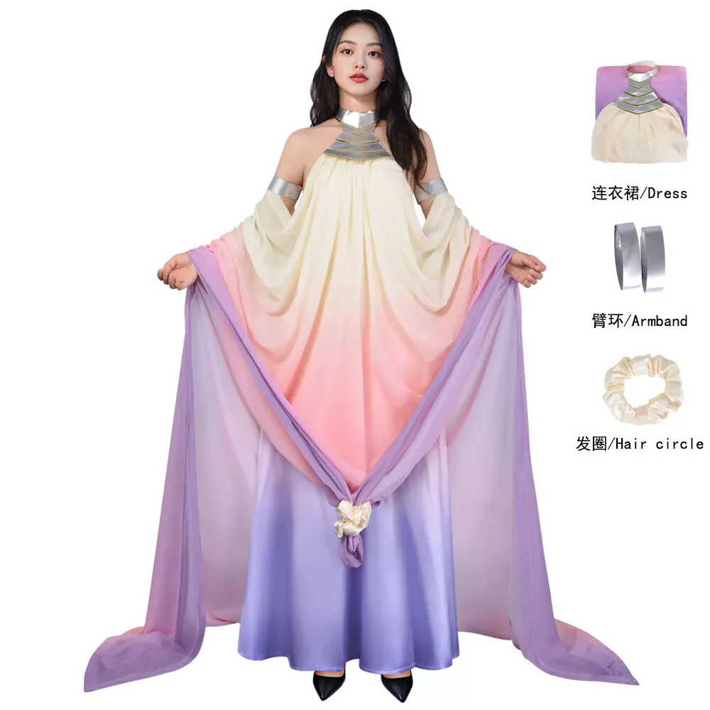 Star Wars Queen Padmé Amidala Dress Costumes Halloween Cosplay Carnival Suits