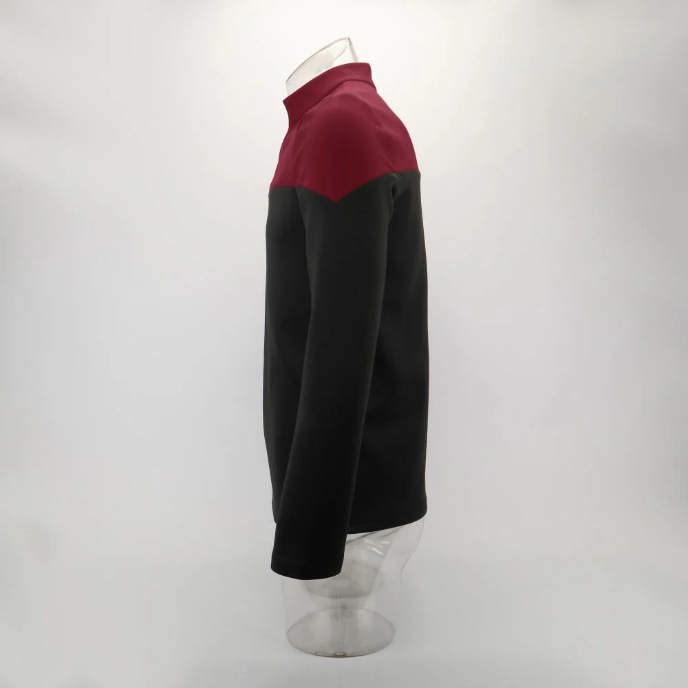 Cosermart Star Trek Picard Startfleet Uniform New Engineering Red Top Shirts Halloween Cosplay Costume