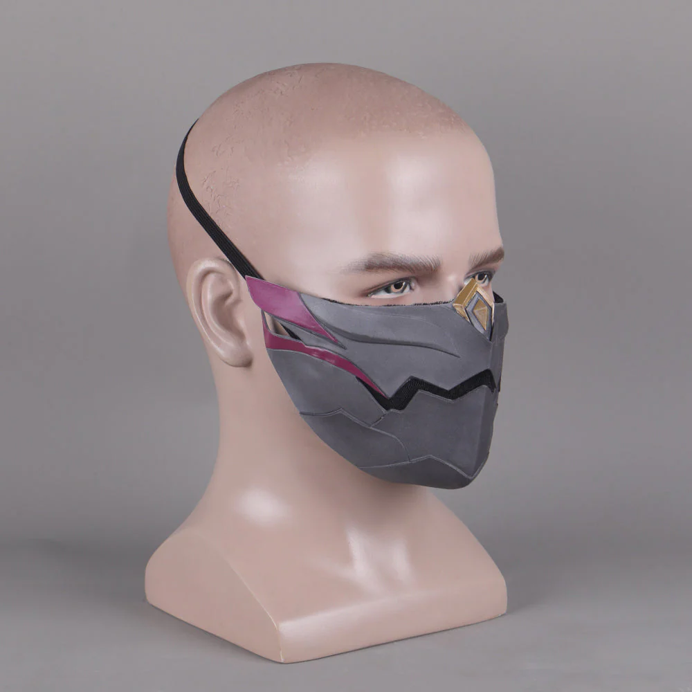 Genshin Impact Kuki Shinobu Cosplay Mask for Halloween Props