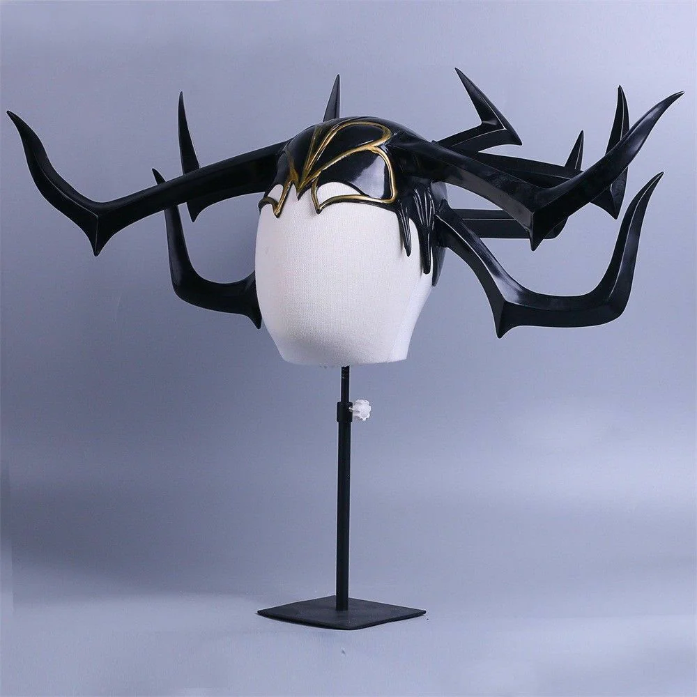 The Thor 3 Hela Mask New Cosplay Halloween PVC Helmet Handmade Adult Unisex Prop
