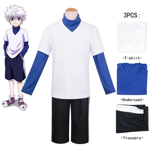 Cosplay Hunter X Hunter Killua Zoldyck Costumes Halloween Carnival Suit Shirts