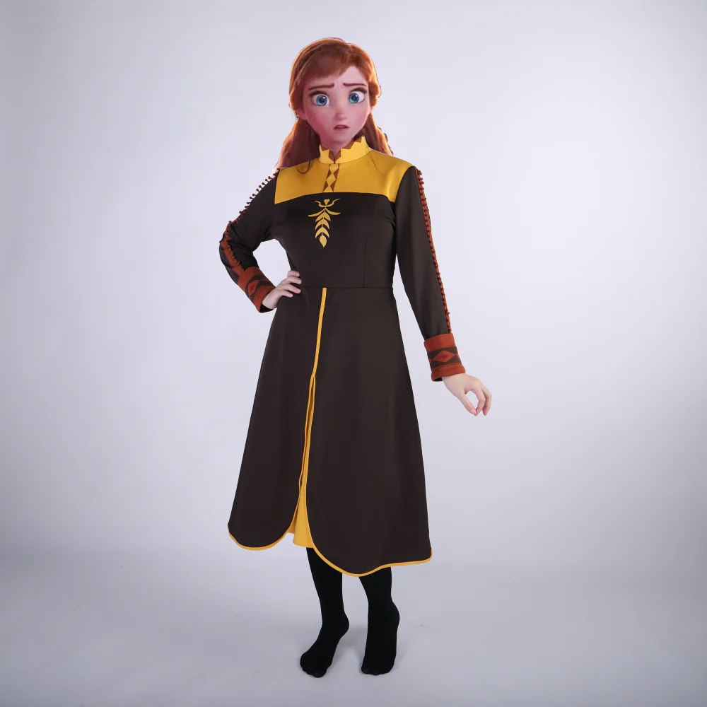 Frozen 2 Snow Queen Anna Elsa Princess Cosplay Costume Outfit Full Set Halloween Costumes Fancy Dress