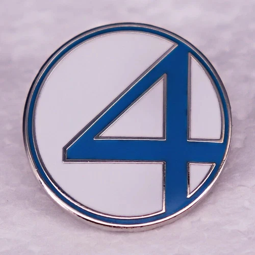 Cosplay Fantastic Four Pin Halloween Superhero Brooch Badges Accessories Props