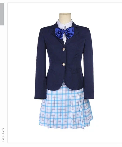 A Silent Voice Nishimiya Shouko Cosplay Costume Halloween Carnival Suit JK Dress